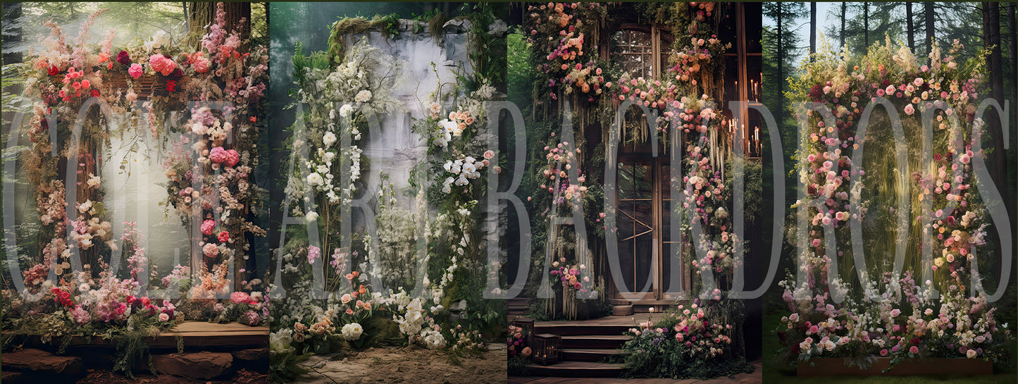 Modern Garden Oasis Set Digital Backdrops, Maternity Backgrounds, Studio Backdrop Textures, Fine Art Textures, Photoshop Textures