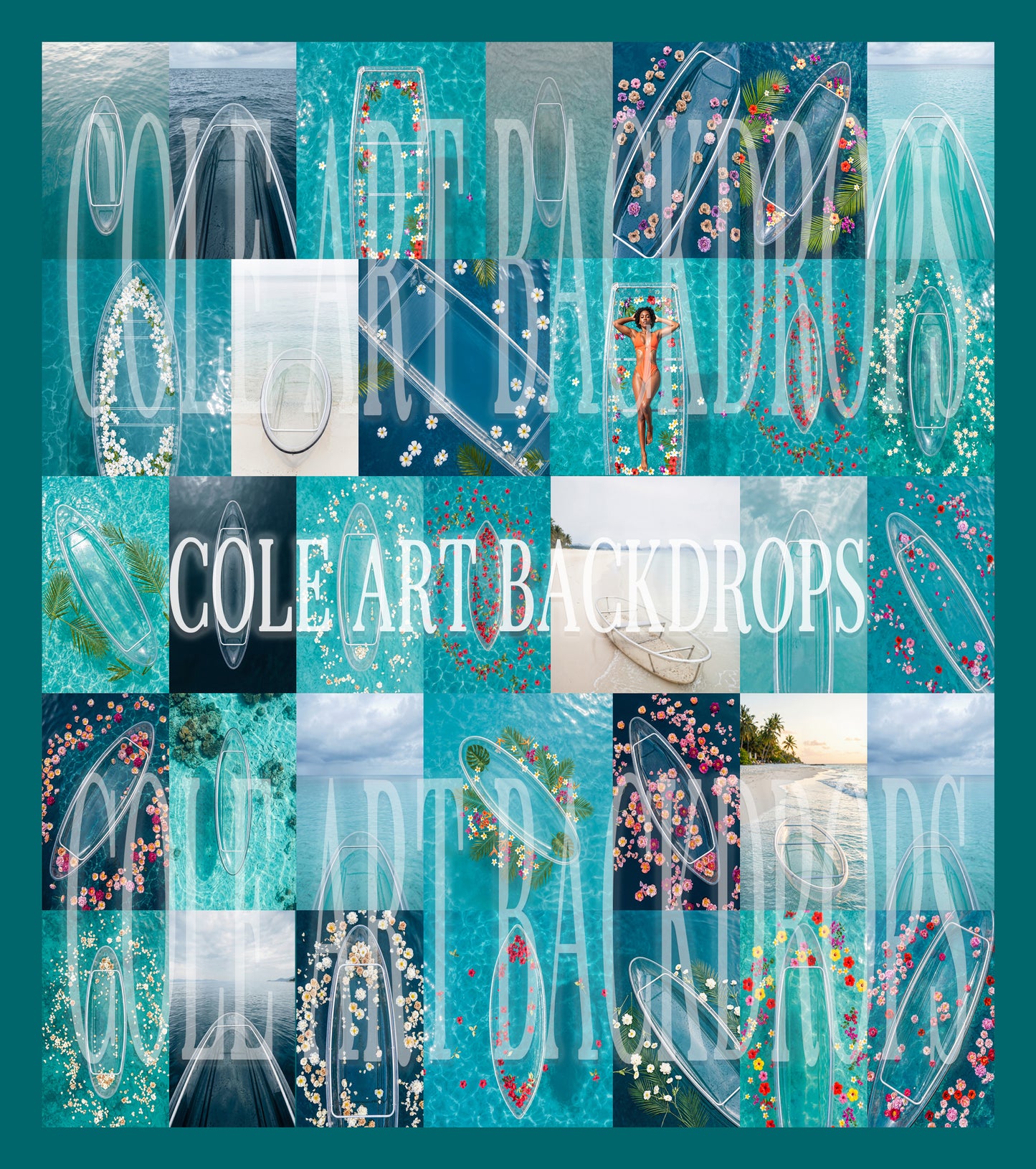 Clear Boats Digital Backdrop Set