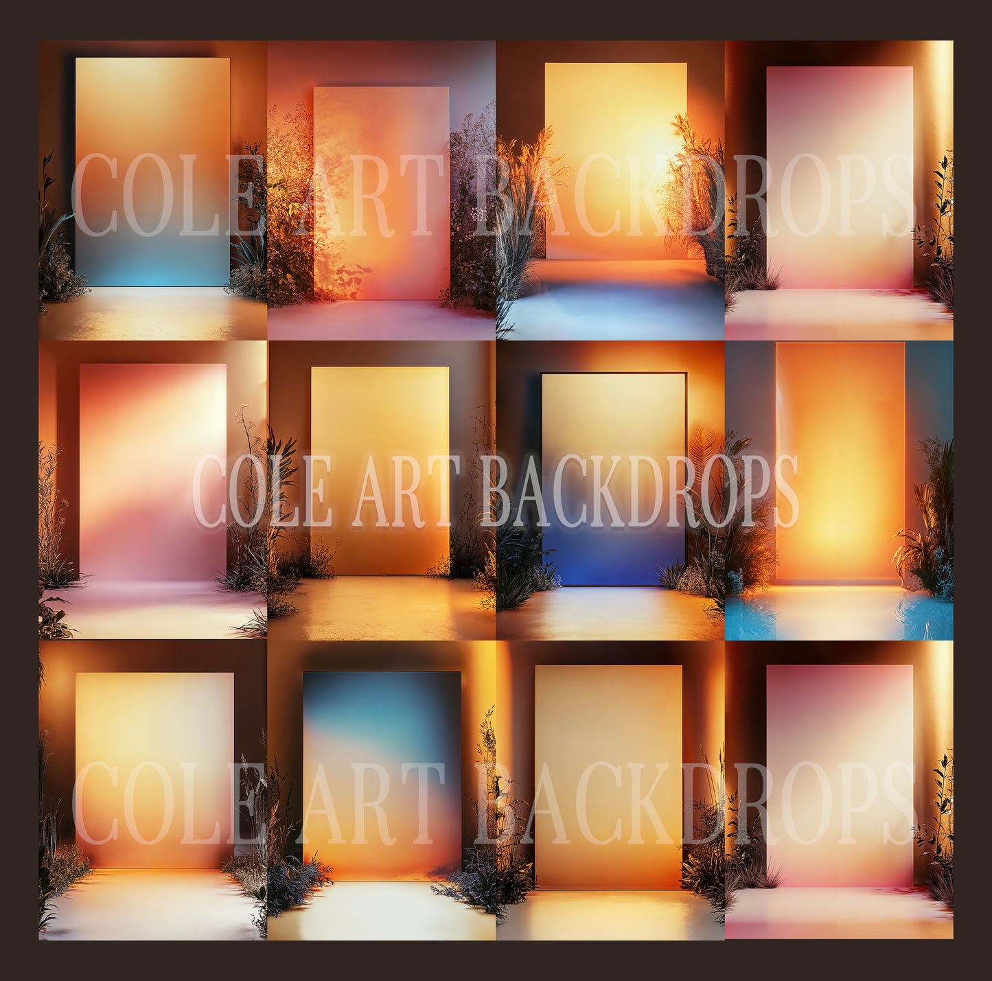 Panel Glow Digital Backdrop Set