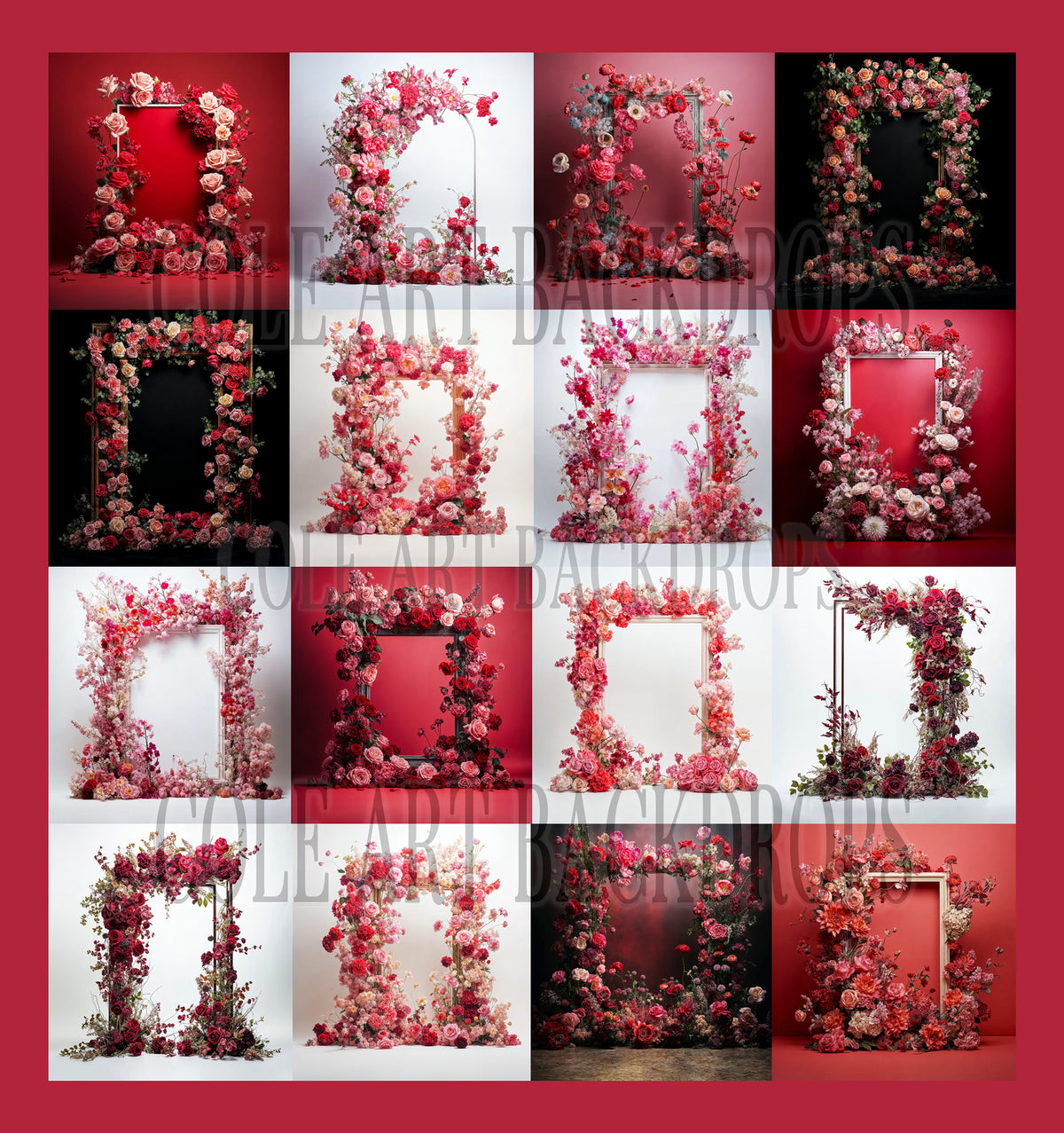 Valamarm Am Backdrop Frame Valentines Frame Set Digital Backdrops, Maternity Backdrop Overlays, S ...
