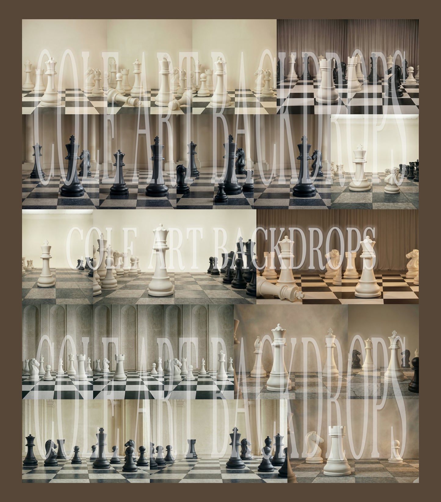 Chess Move Digital Backdrop Set