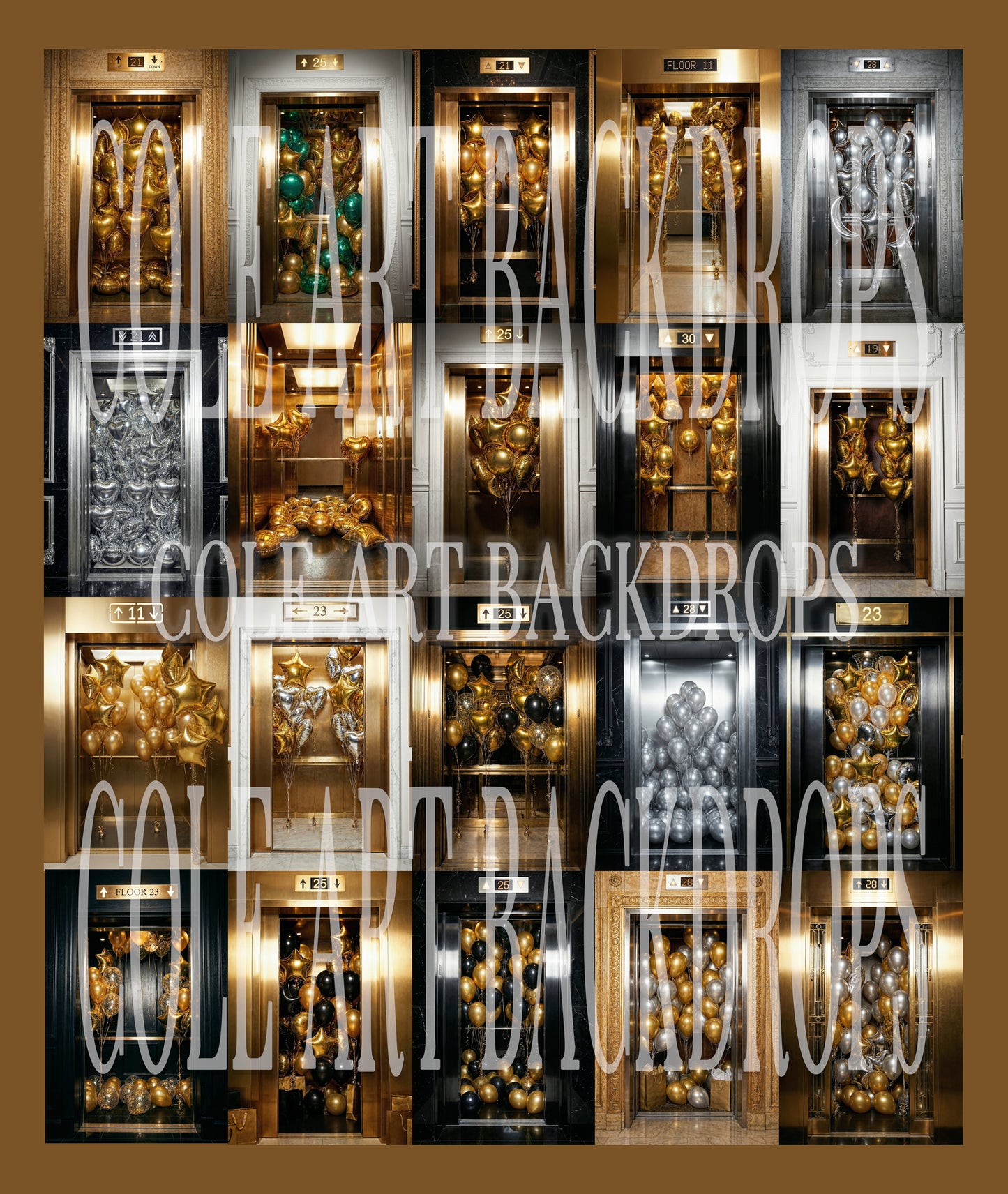 Elevator Elegance Digital Backdrop Set