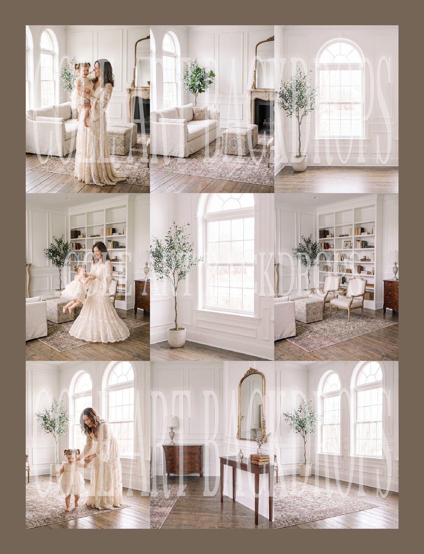 Elegant Room Digital Backdrop Set
