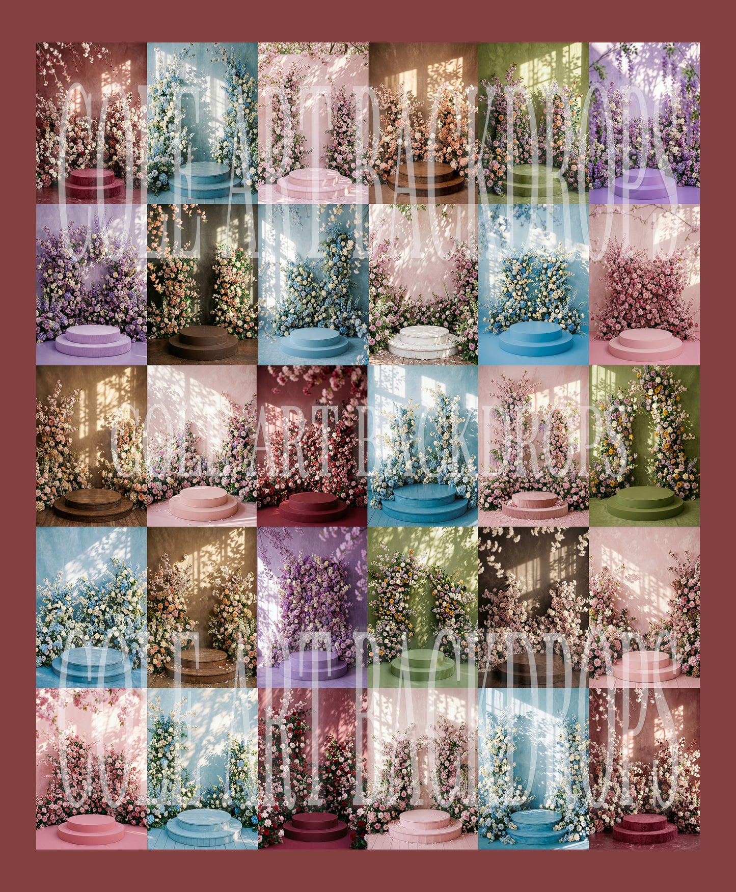 Miss Spring Digital Backdrop Set