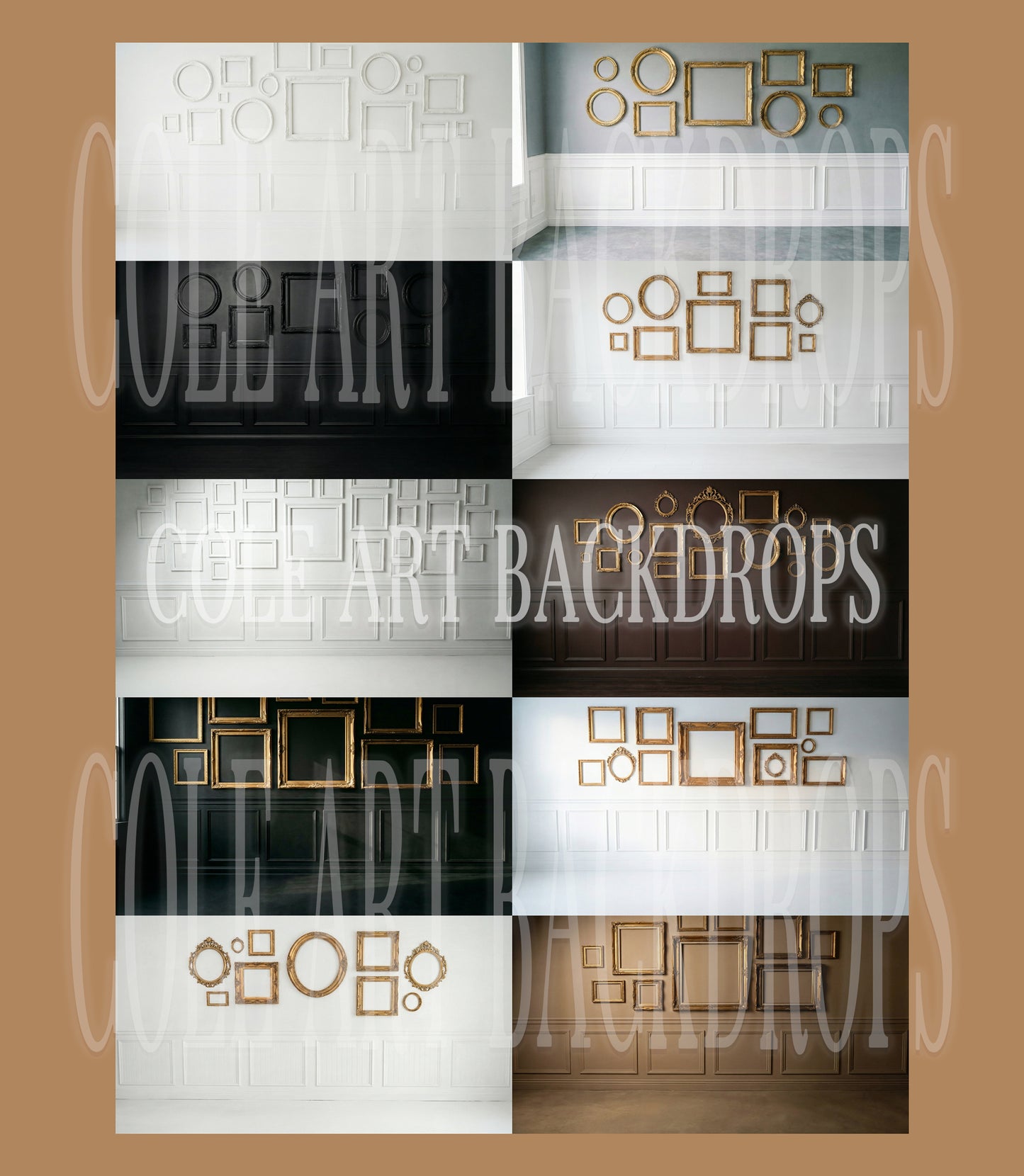 Wall Frames Digital Backdrop Set