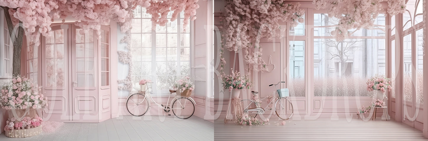 Pinky Blossoms Room Set Digital Backdrops, Maternity Backgrounds, Studio Backdrop Textures, Fine Art Textures, Photoshop Textures