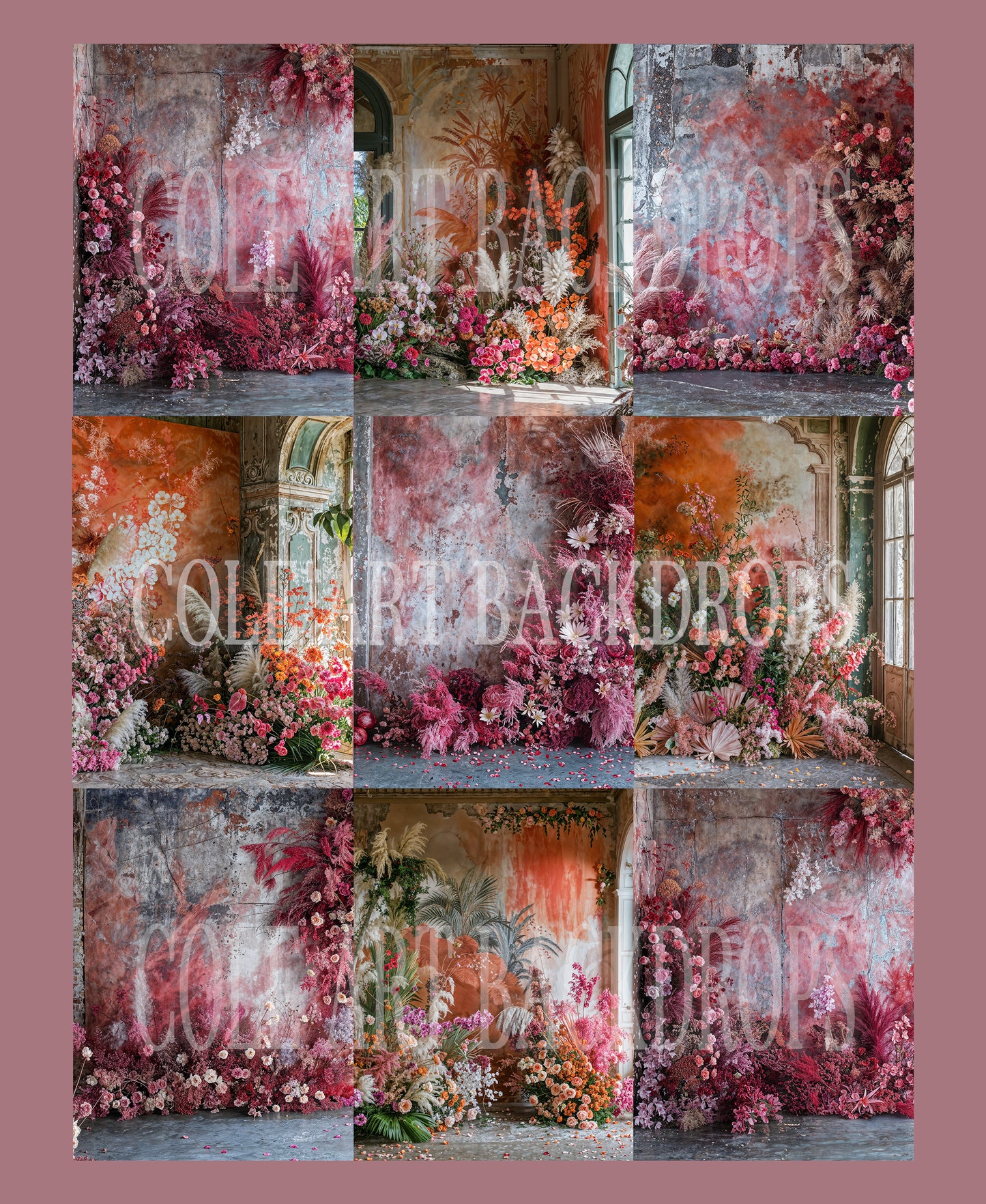 Bold Lush Digital Backdrop Set