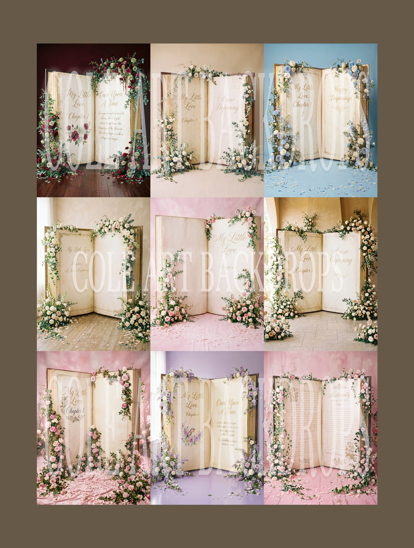 Book Love Digital Backdrop Set