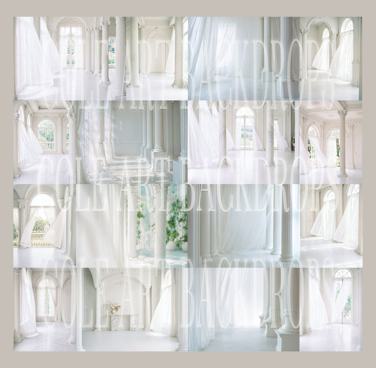 Airy Love Digital Backdrop Set