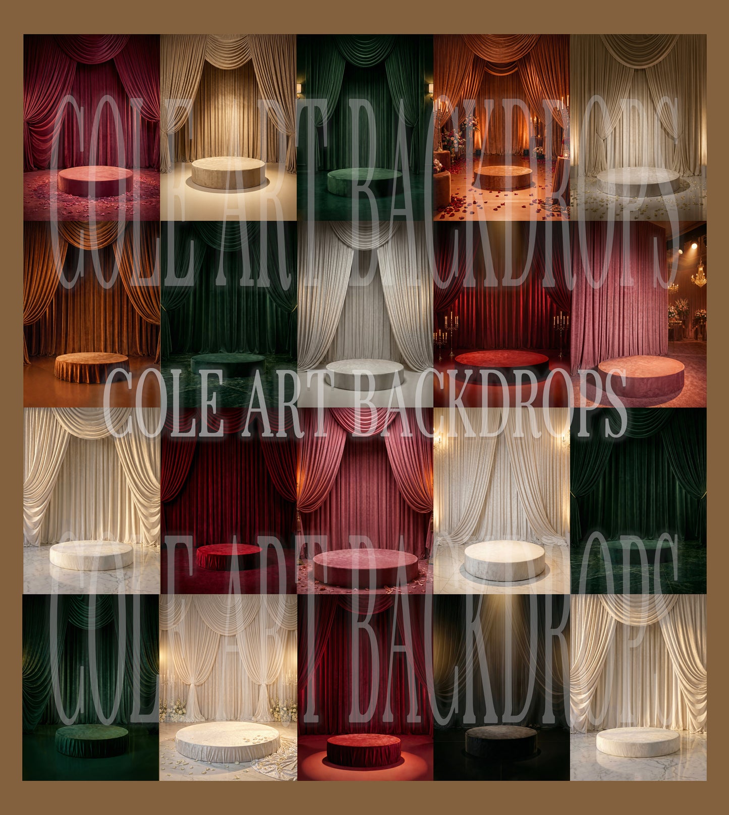 Drapery Digital Backdrop Set