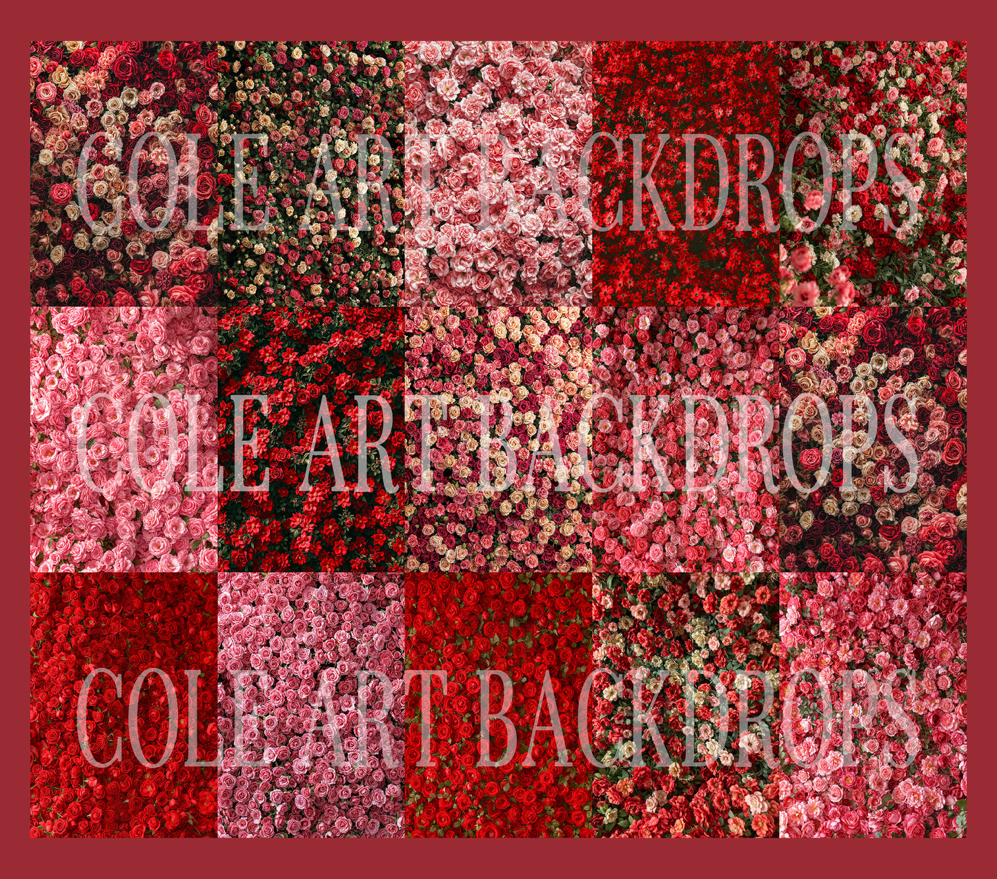 American Beauty Digital Backdrop Set