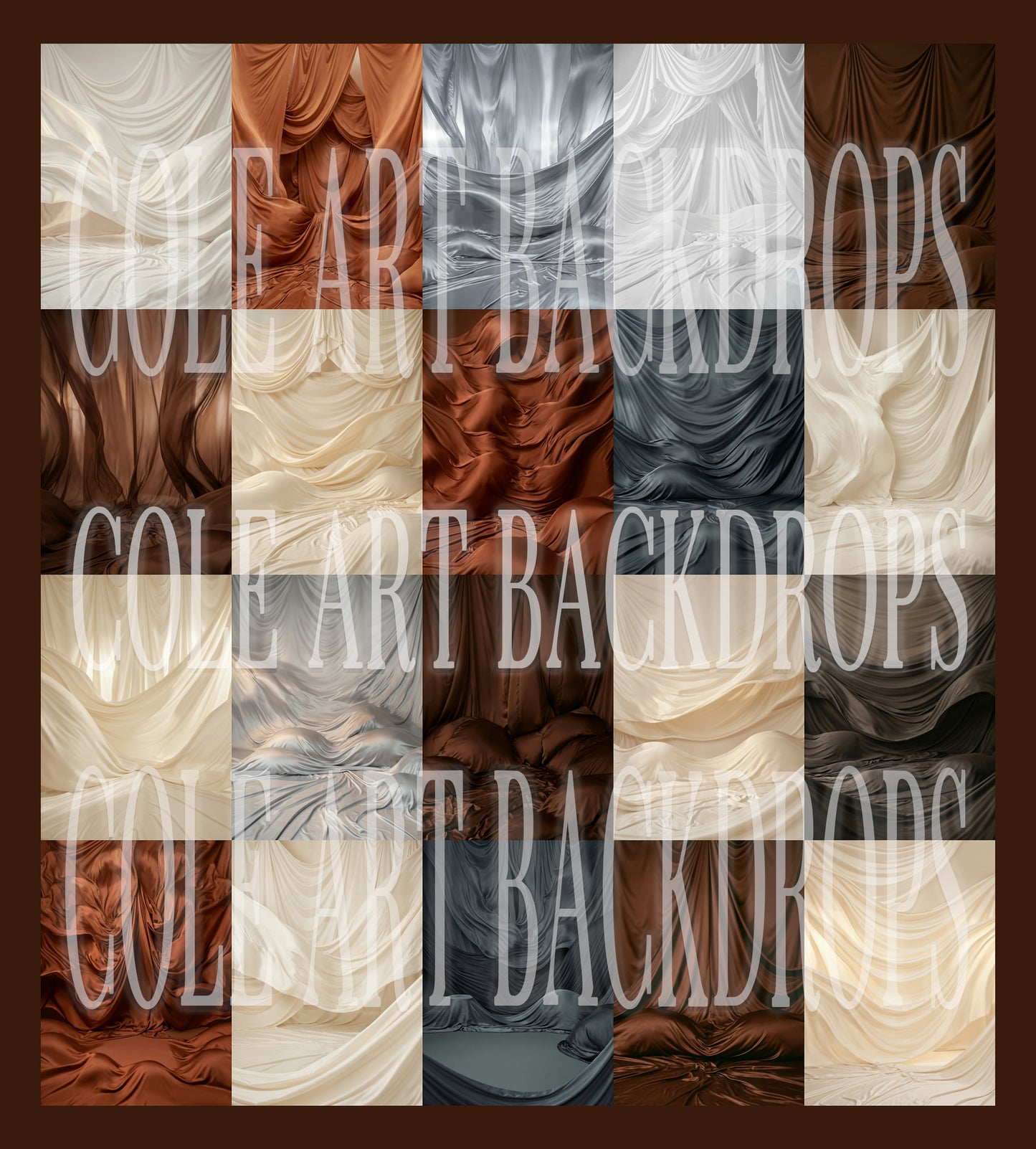 Flowing Vibes Neutrals Digital Backdrop Set