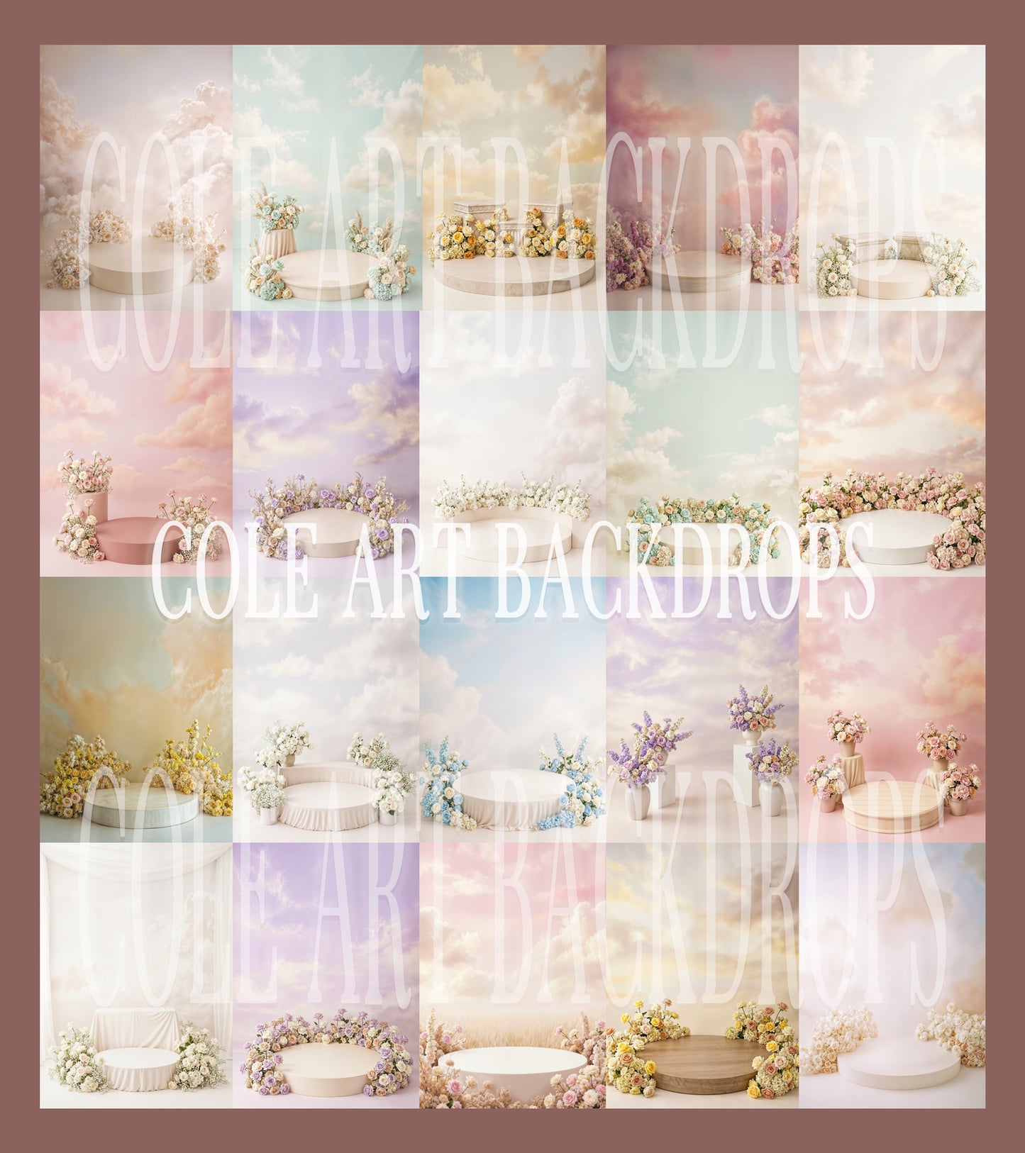 Pastel Bella Digital Backdrop Set