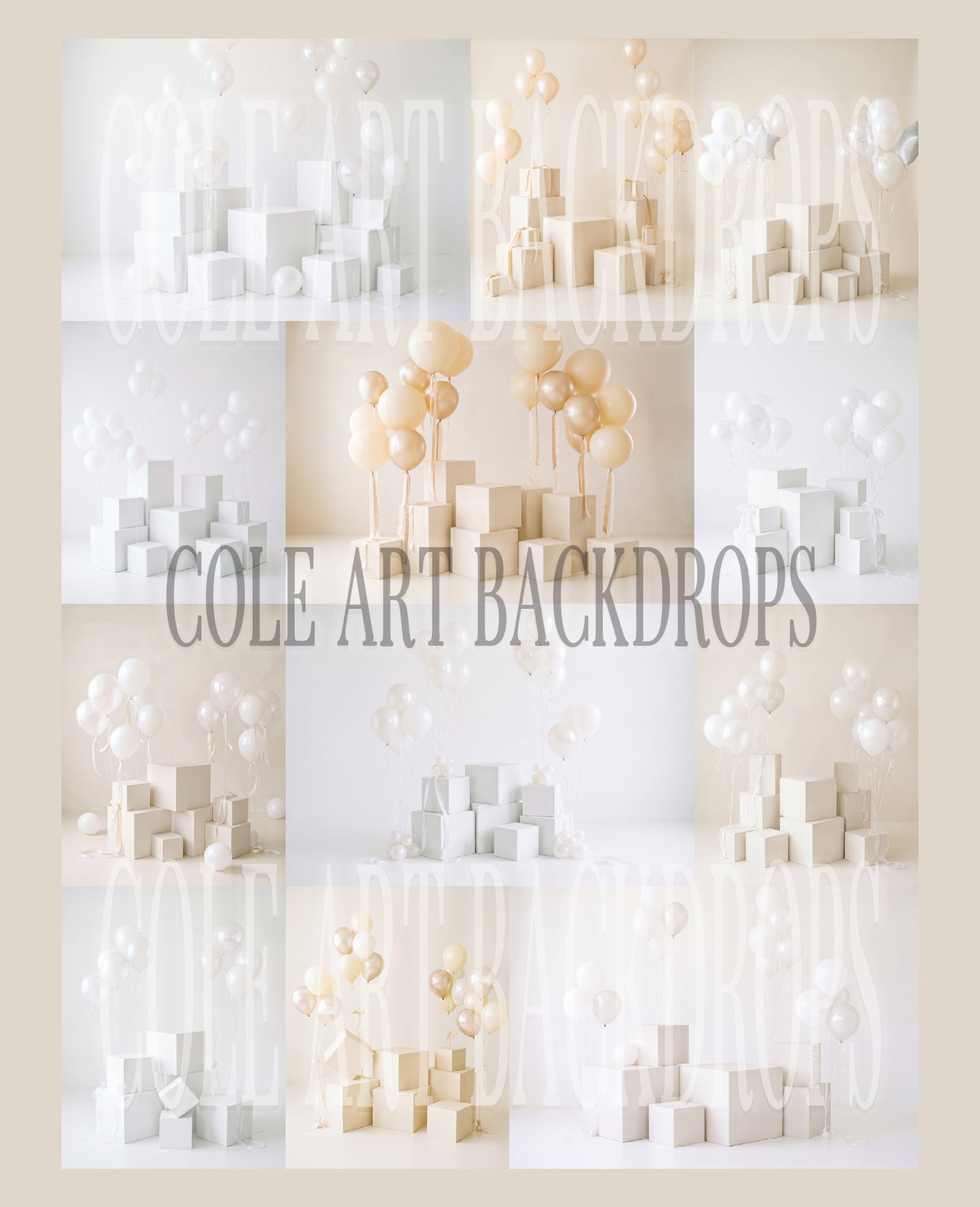 White Cube Digital Backdrop Set