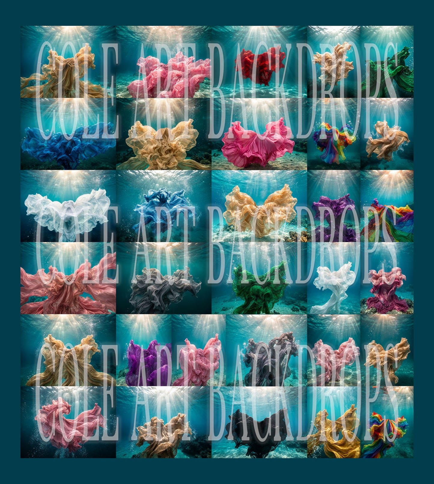 Underwater Fabrics Digital Backdrop Set