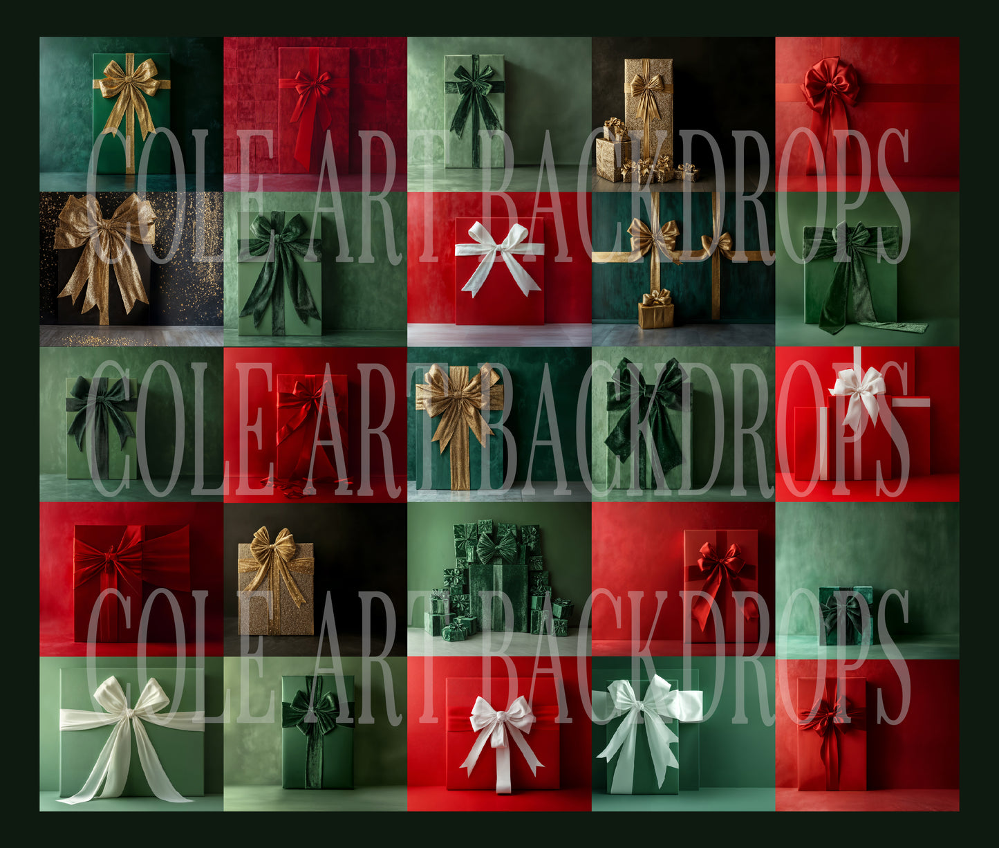 Gift Boxes Digital Backdrop Set