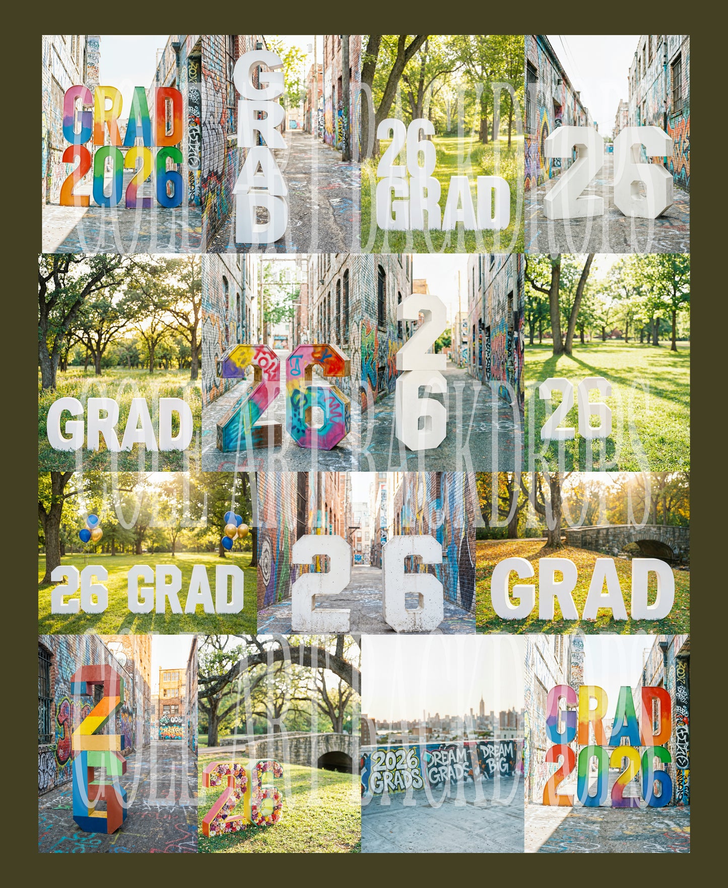The Graduates 1 Digital Backdrop Set