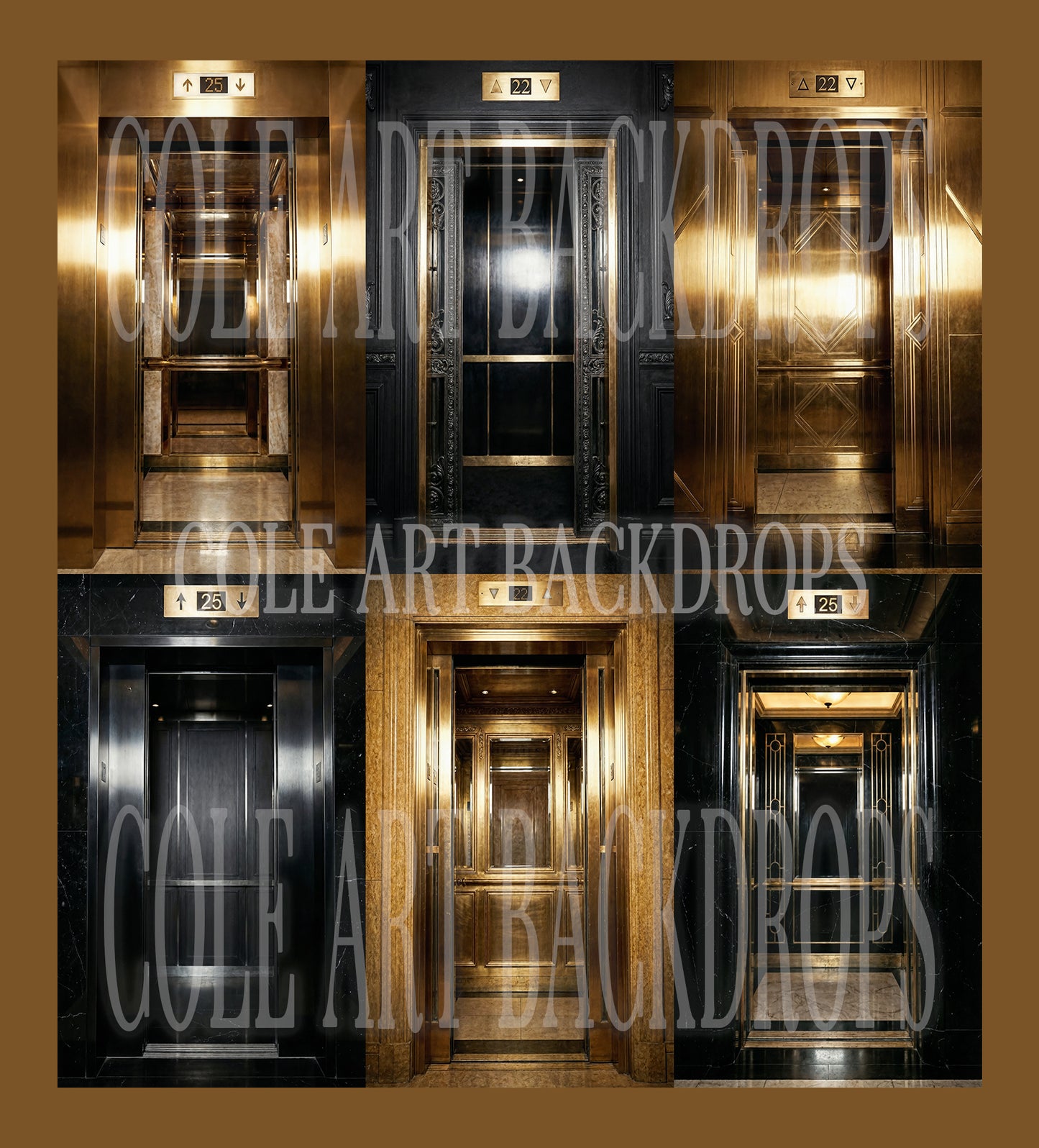 Elevator Elegance Digital Backdrop Set
