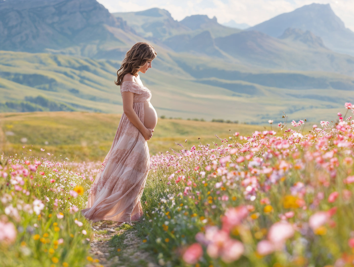 Wildflowers Digital Backdrop Set