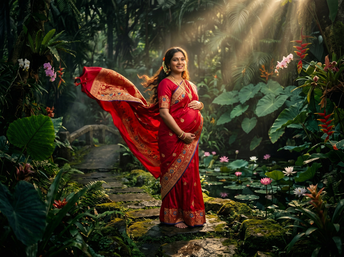 Green Jungle Digital Backdrop Set