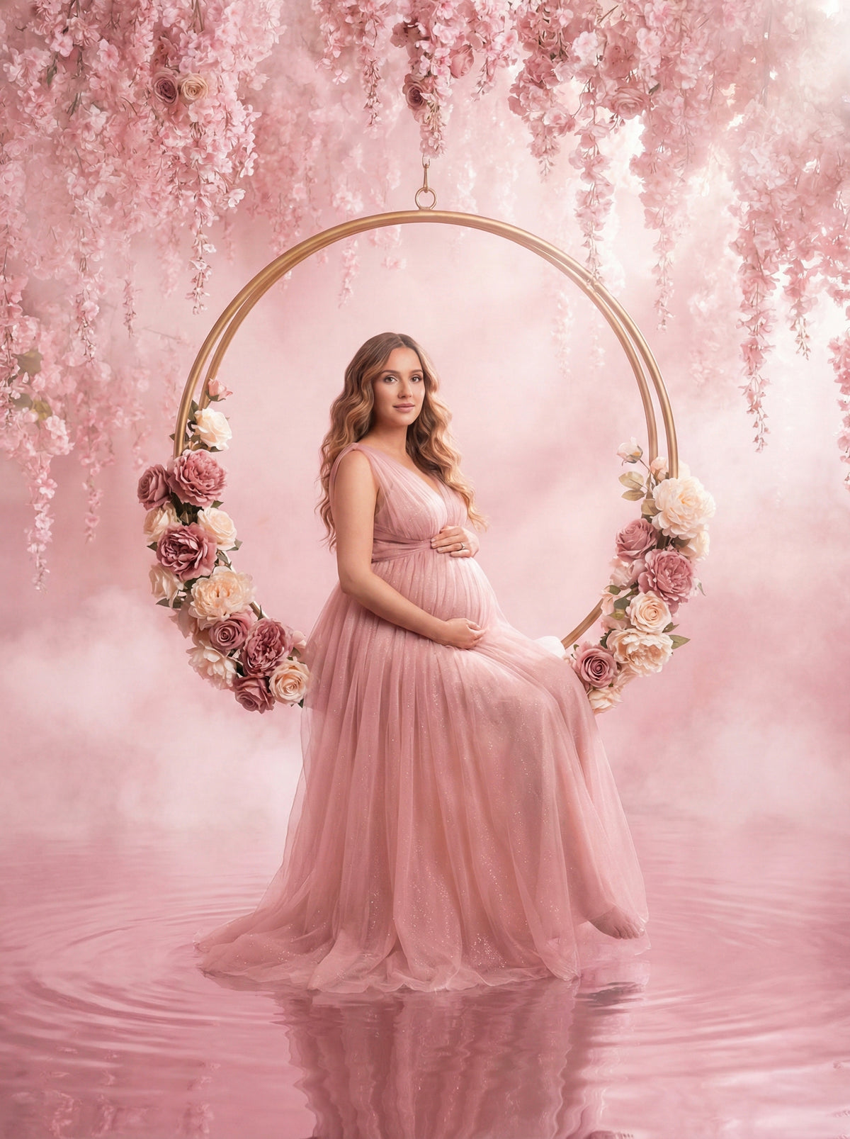 Floral Rings Digital Backdrop Set