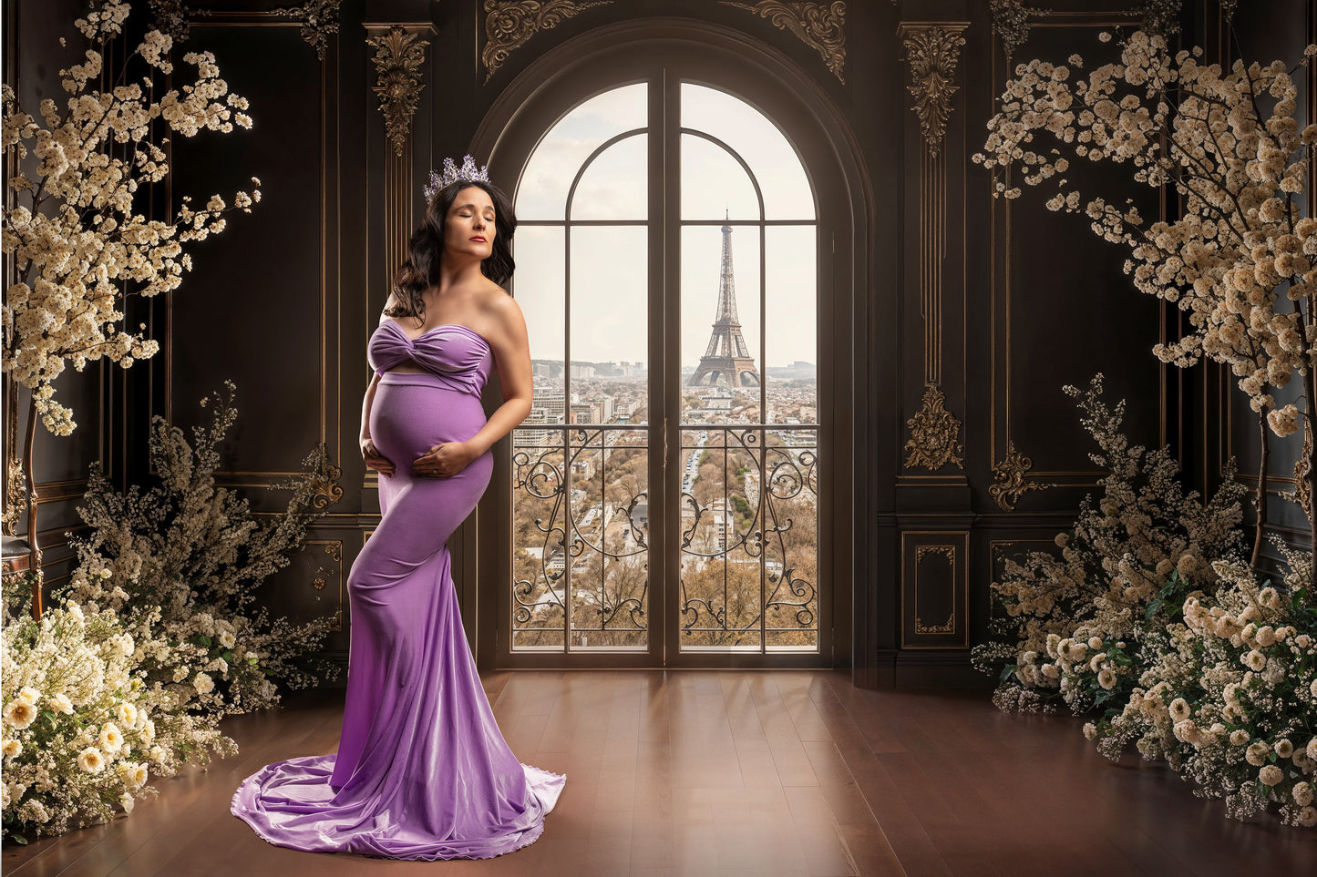 Take Me To Paris Set Digital Backdrops, Maternity Backdrops, Studio Backdrops, Digital Backgrounds