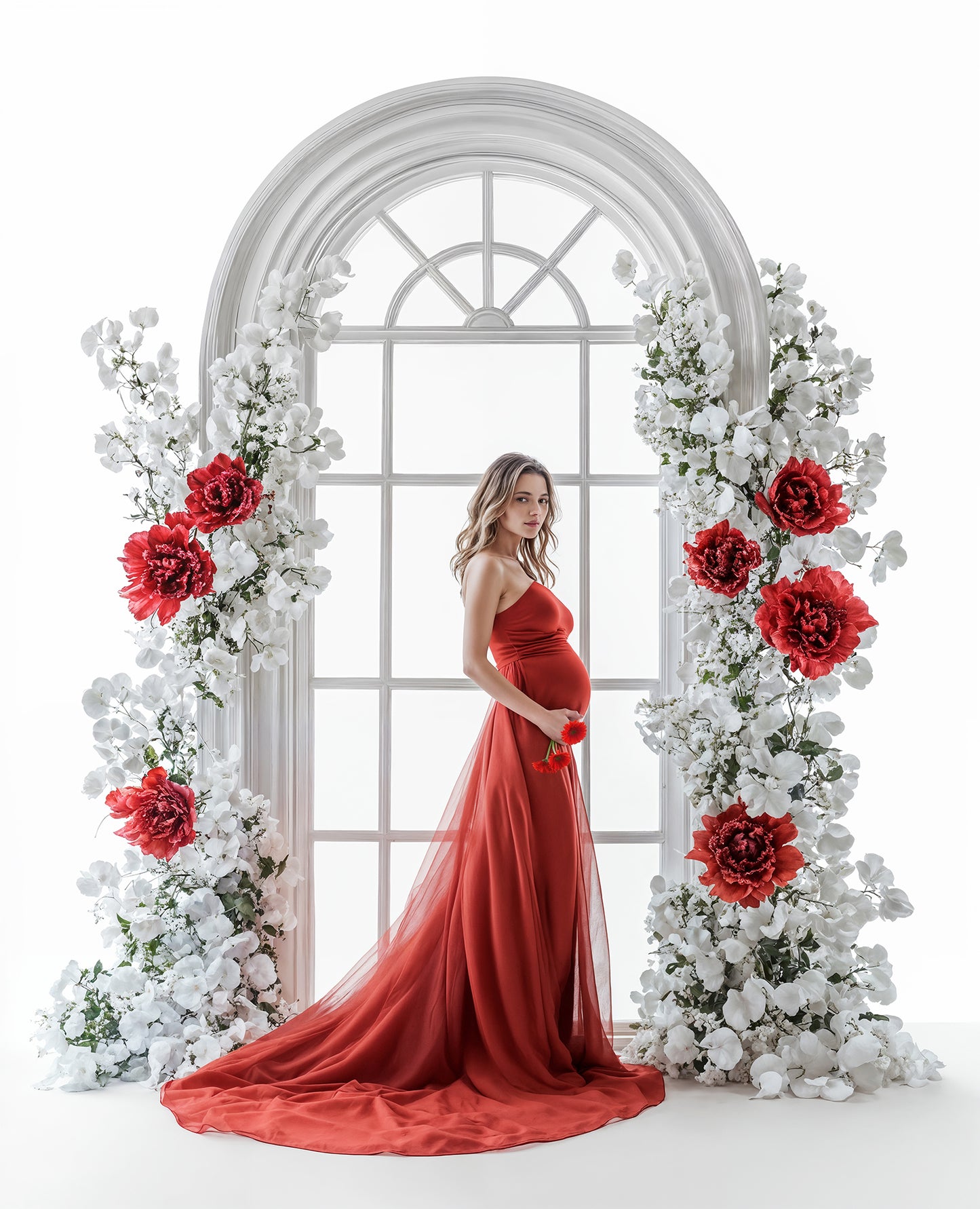 Backlit Arches Digital Backdrop Set