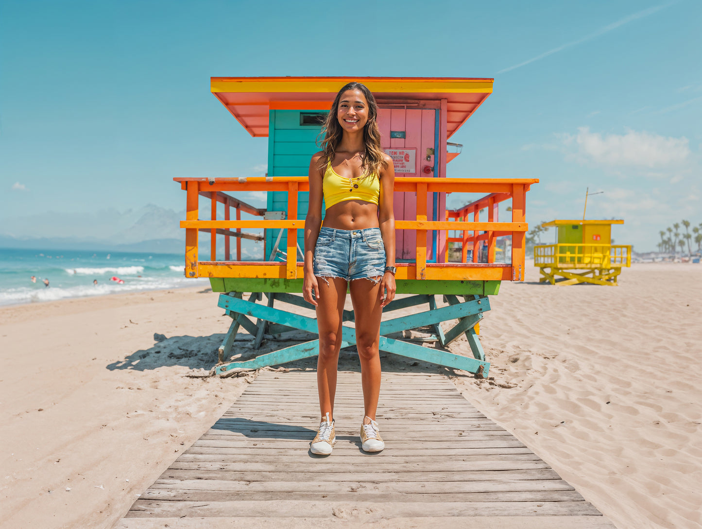 Lifeguard Towers Digital Backdrop Set