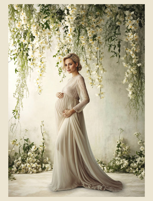 Lienzos florales colgantes con tonos neutros, fondos digitales, superposiciones para fondos de maternidad, fondos de estudio, texturas artísticas, fondos fotográficos