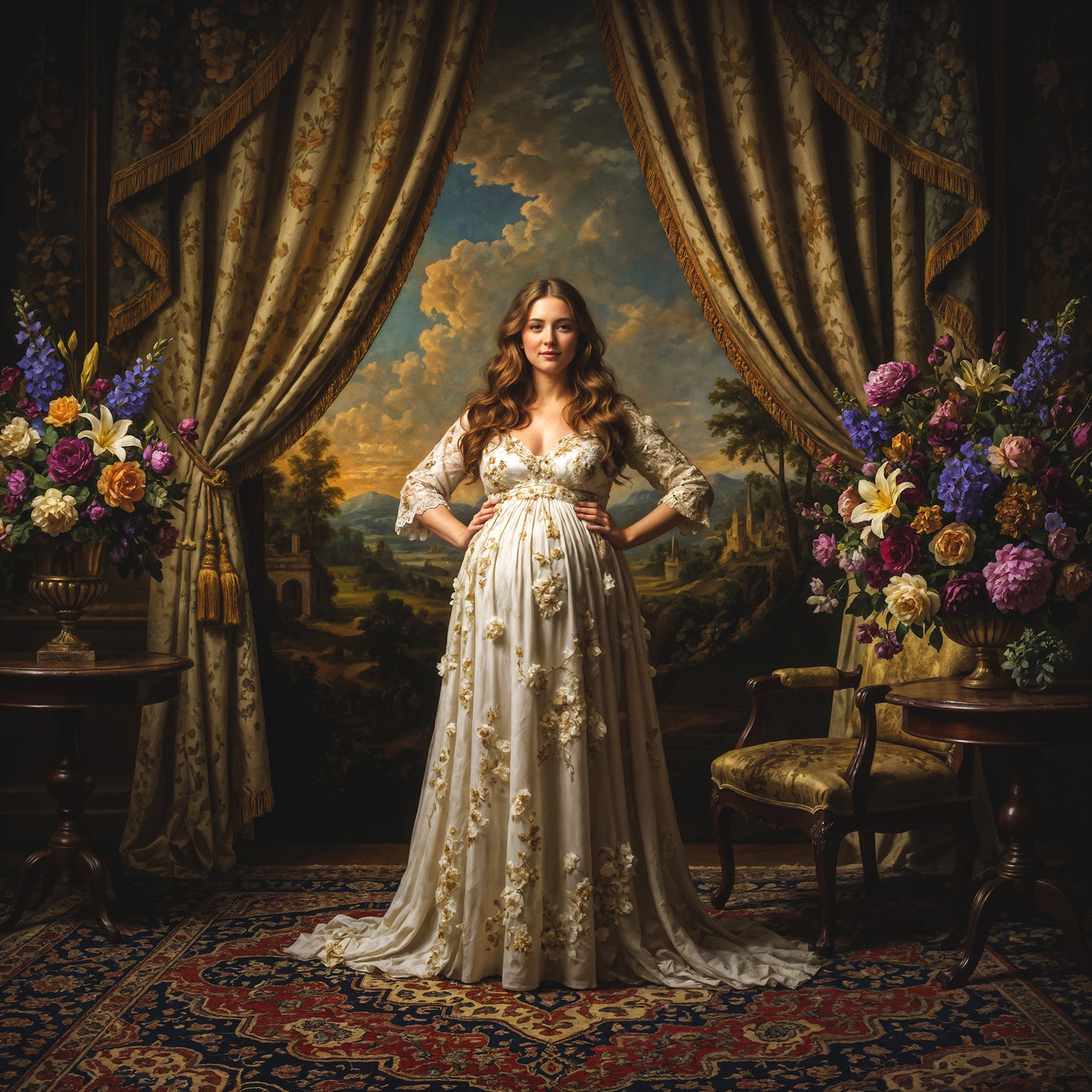 Renaissance Drape Digital Backdrop Set