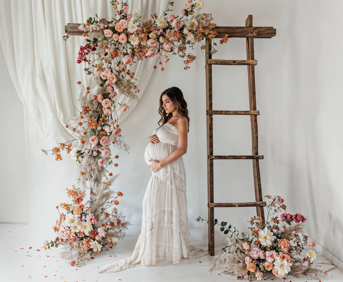 Floral Ladders Digital Backdrop Set