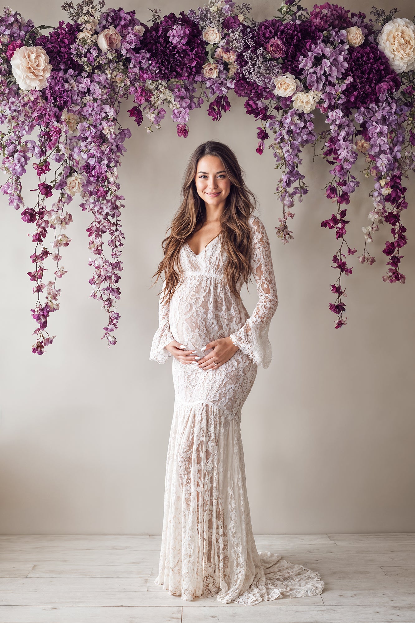 Airy Purple Digital Backdrop Set