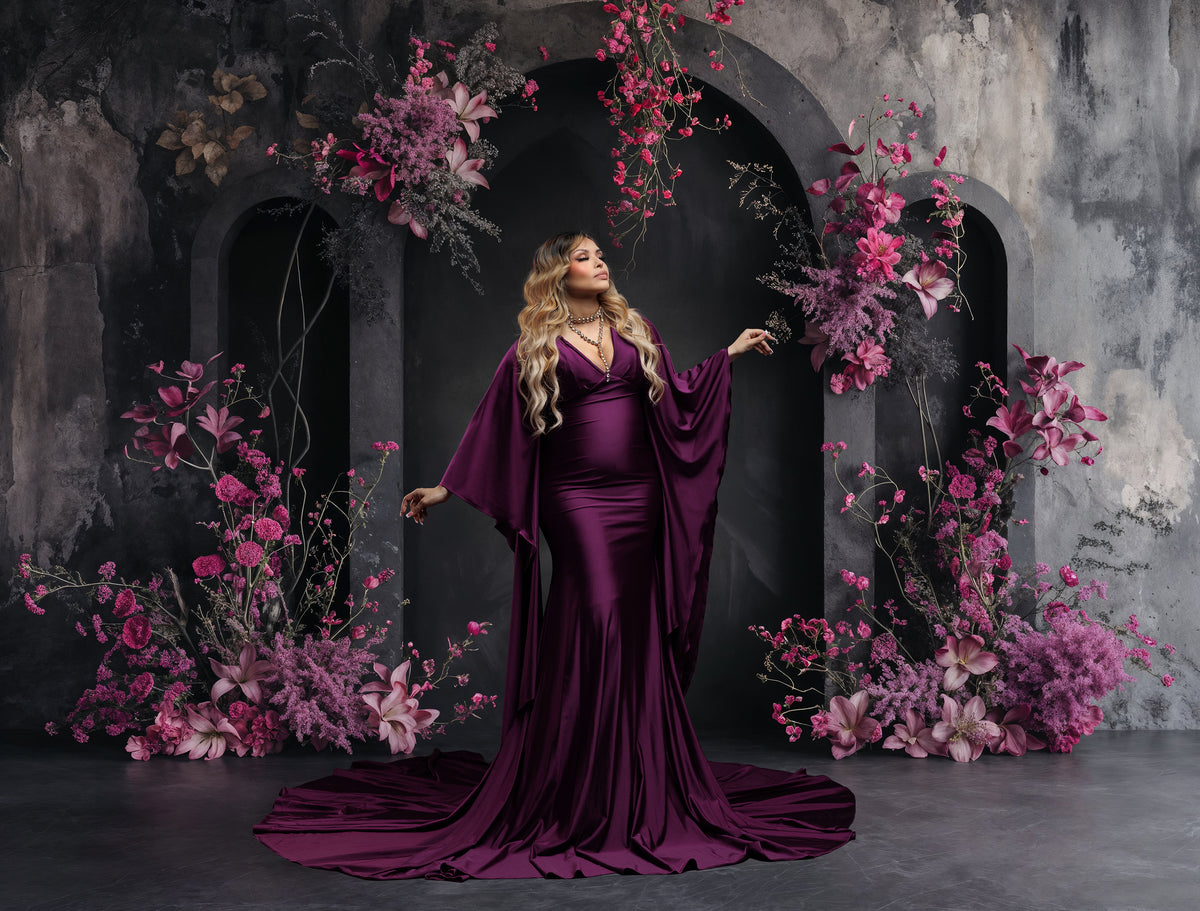 Magenta Backdrop Model Magenta Installation Set Digital Backdrops, Maternity Backdrops, Studi ...