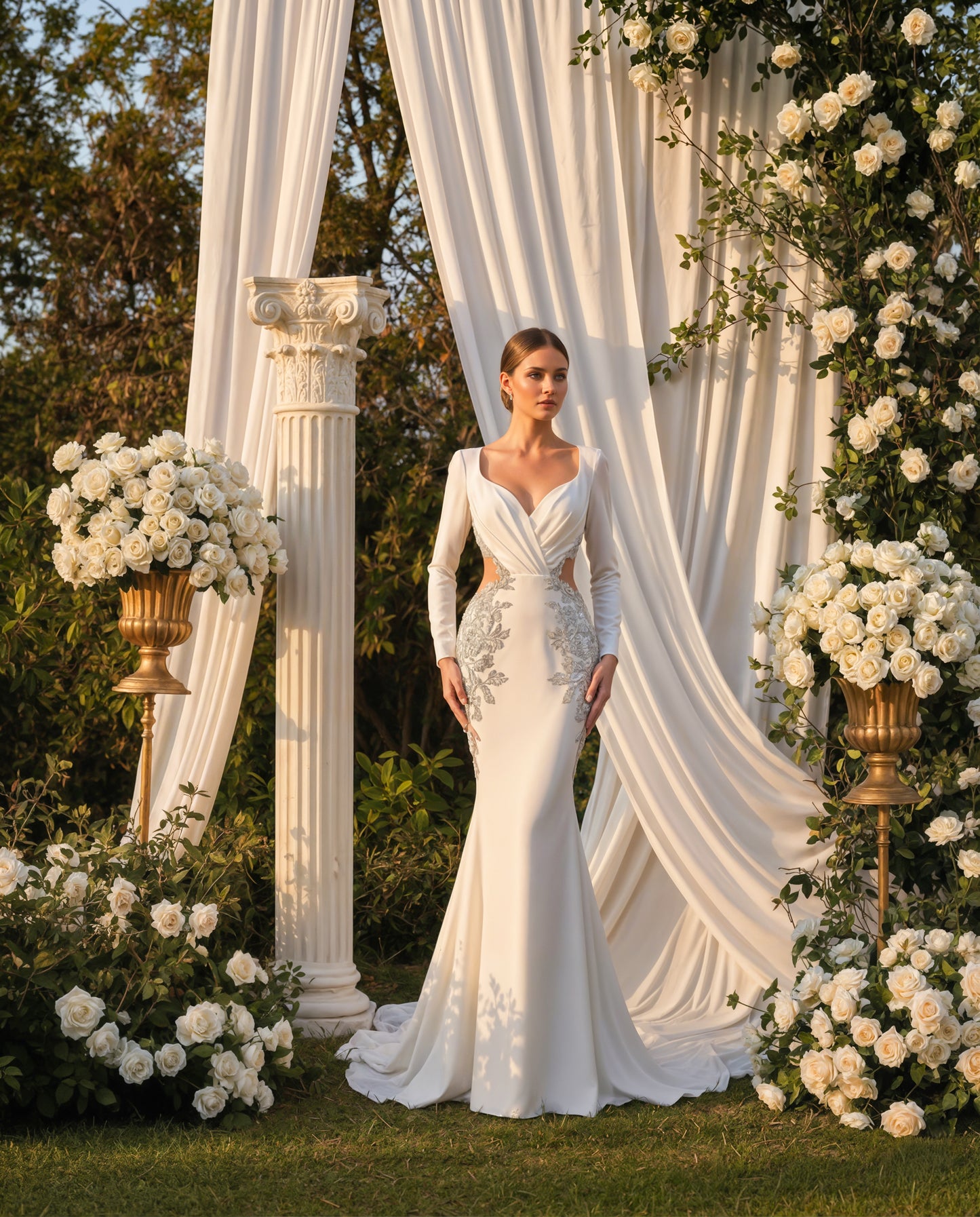 Glam Drapes Digital Backdrop Set