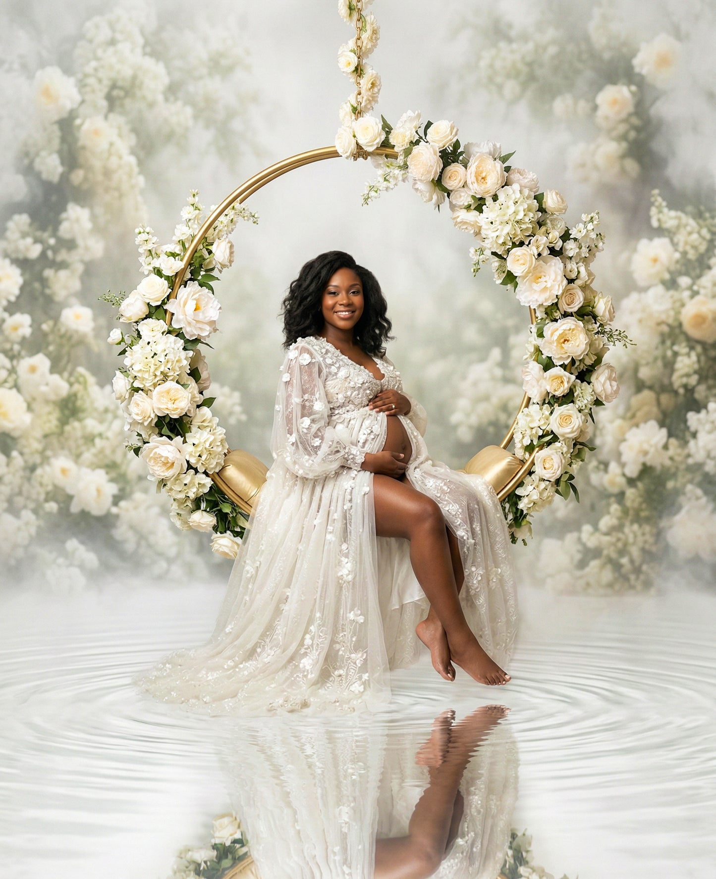 Floral Rings Digital Backdrop Set