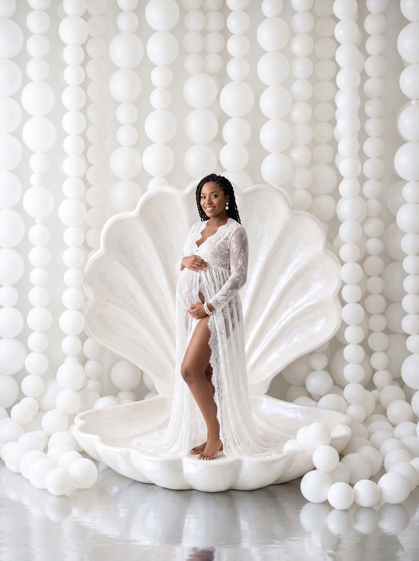 Pearly Shells Digital Backdrop Set