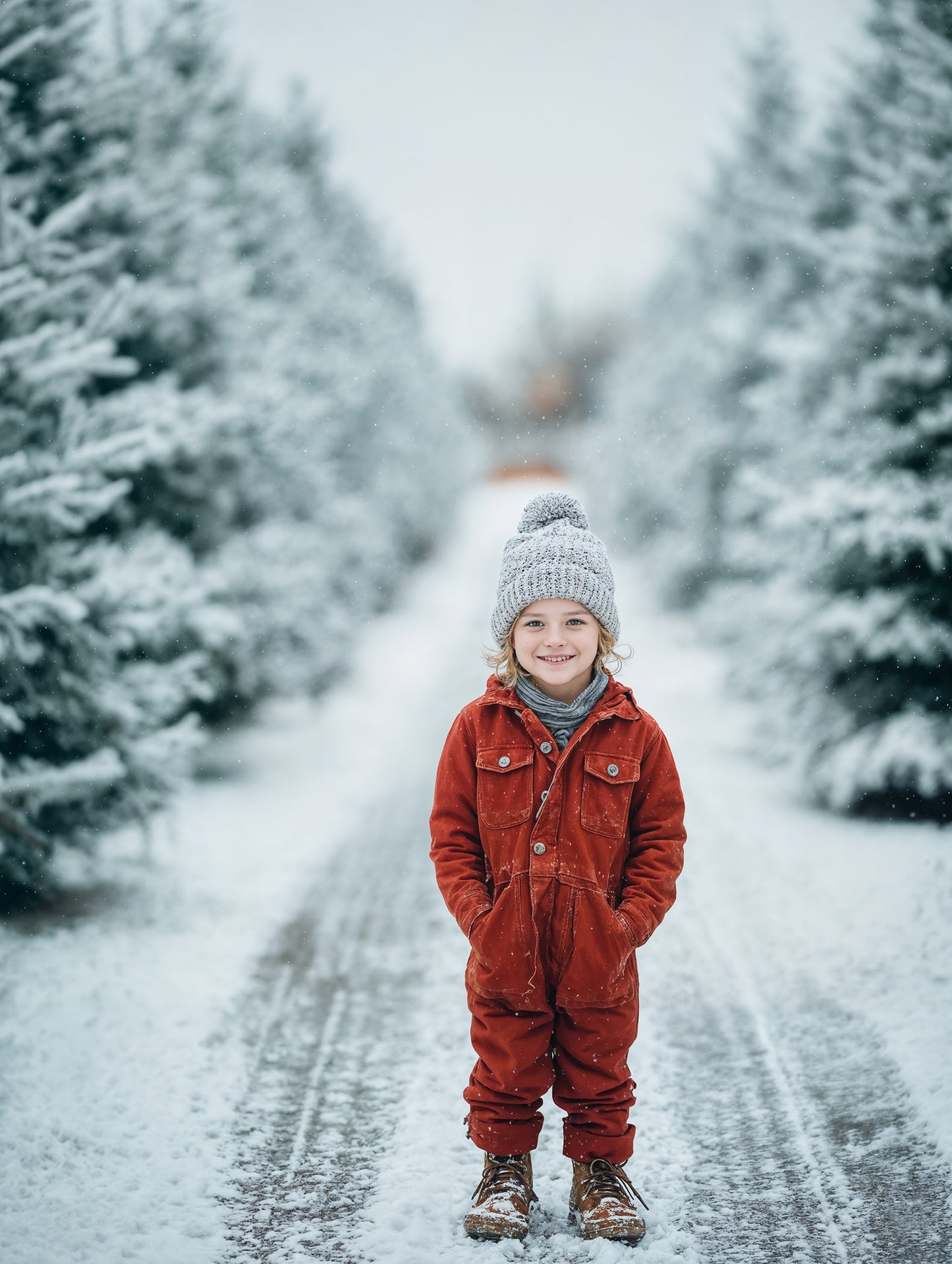 Snowy Days Christmas Digital Backdrops Set