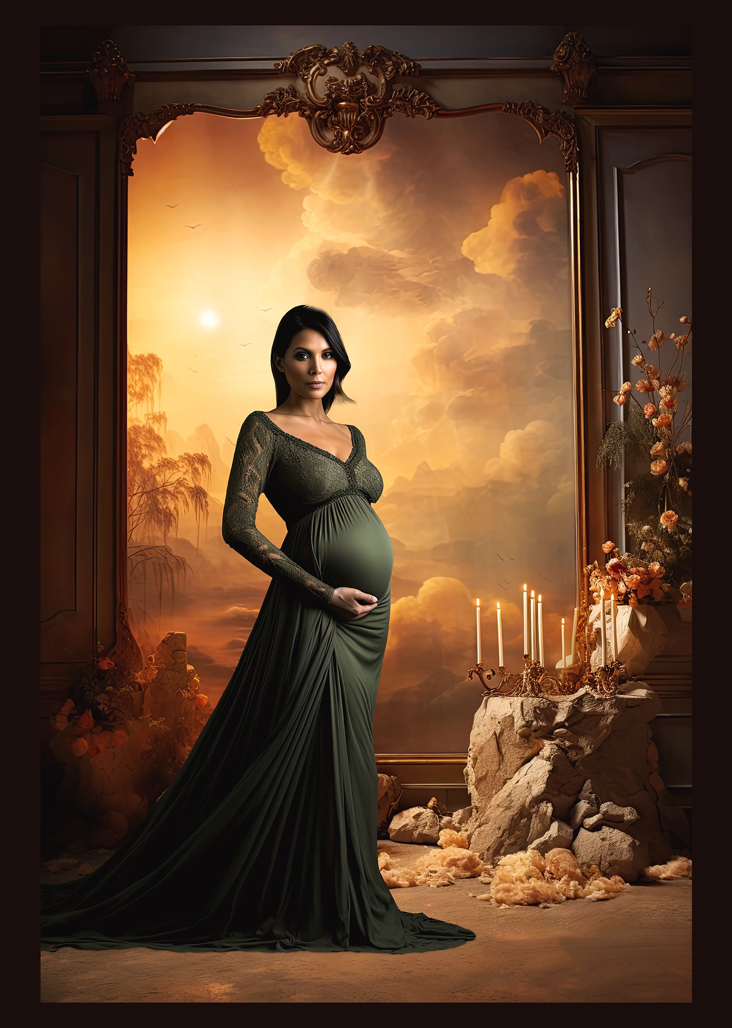 Old Masters: Salvador Dali Painter Set Digital Backdrop, Maternity Backdrop, Studio Backdrops, Fine Art Textures, Digital Backgrounds