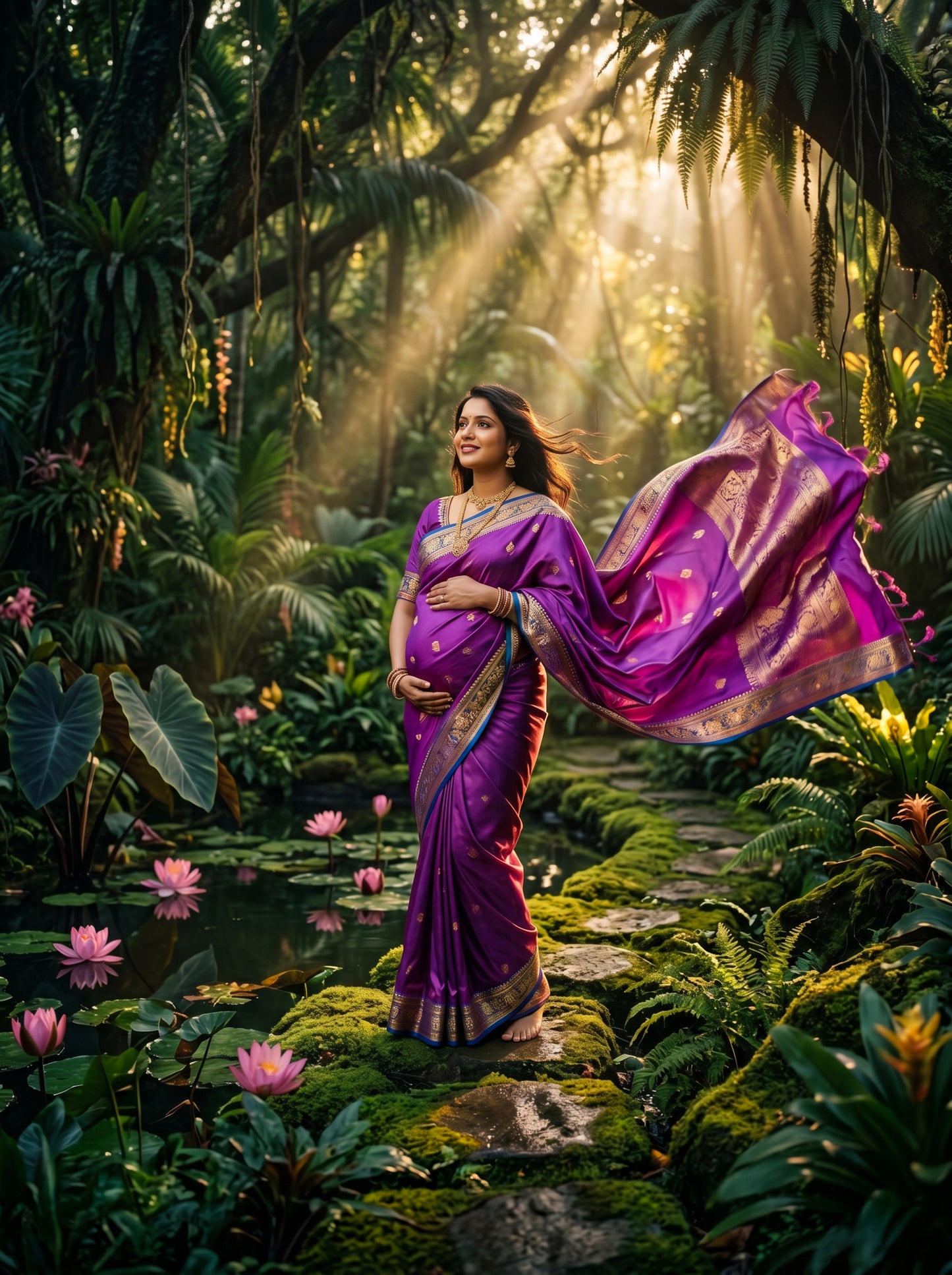 Green Jungle Digital Backdrop Set