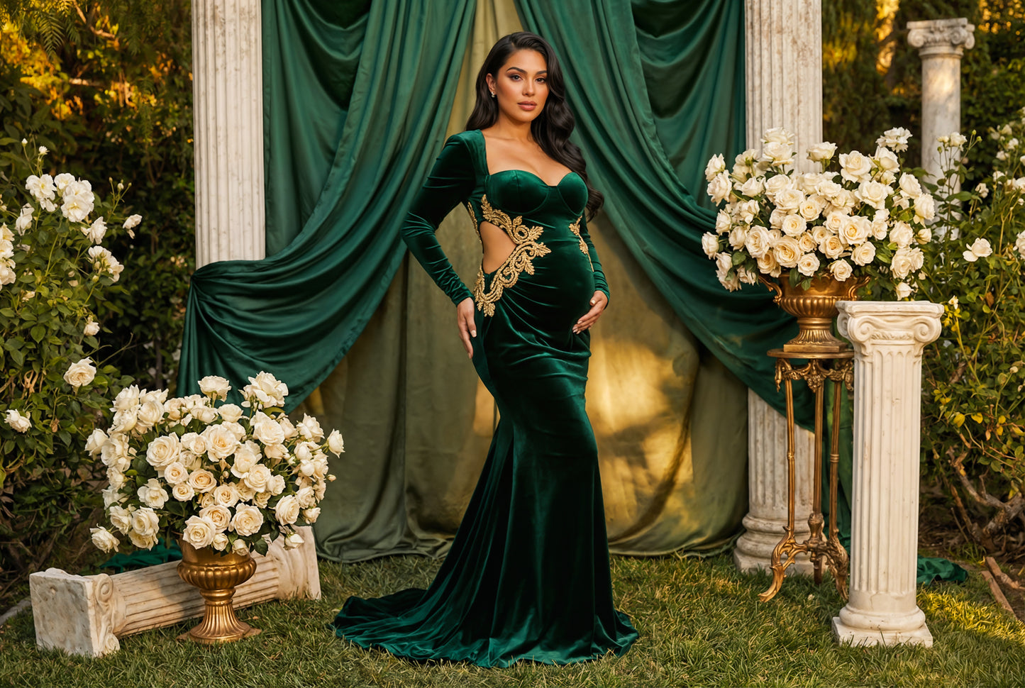 Glam Drapes Digital Backdrop Set