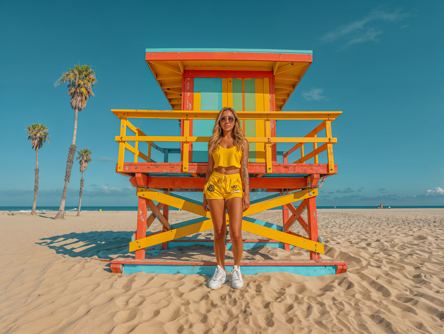 Lifeguard Towers Digital Backdrop Set