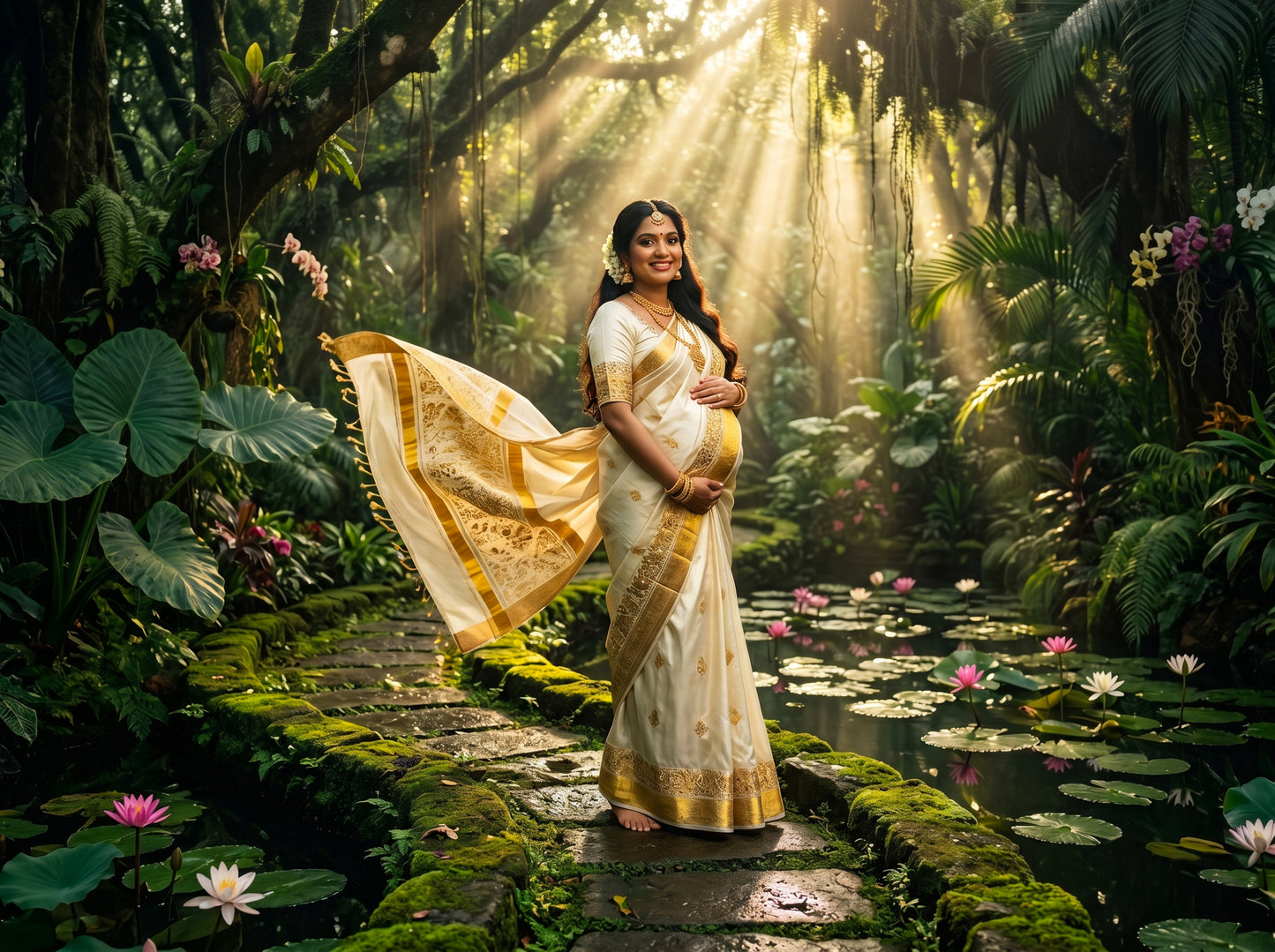 Green Jungle Digital Backdrop Set