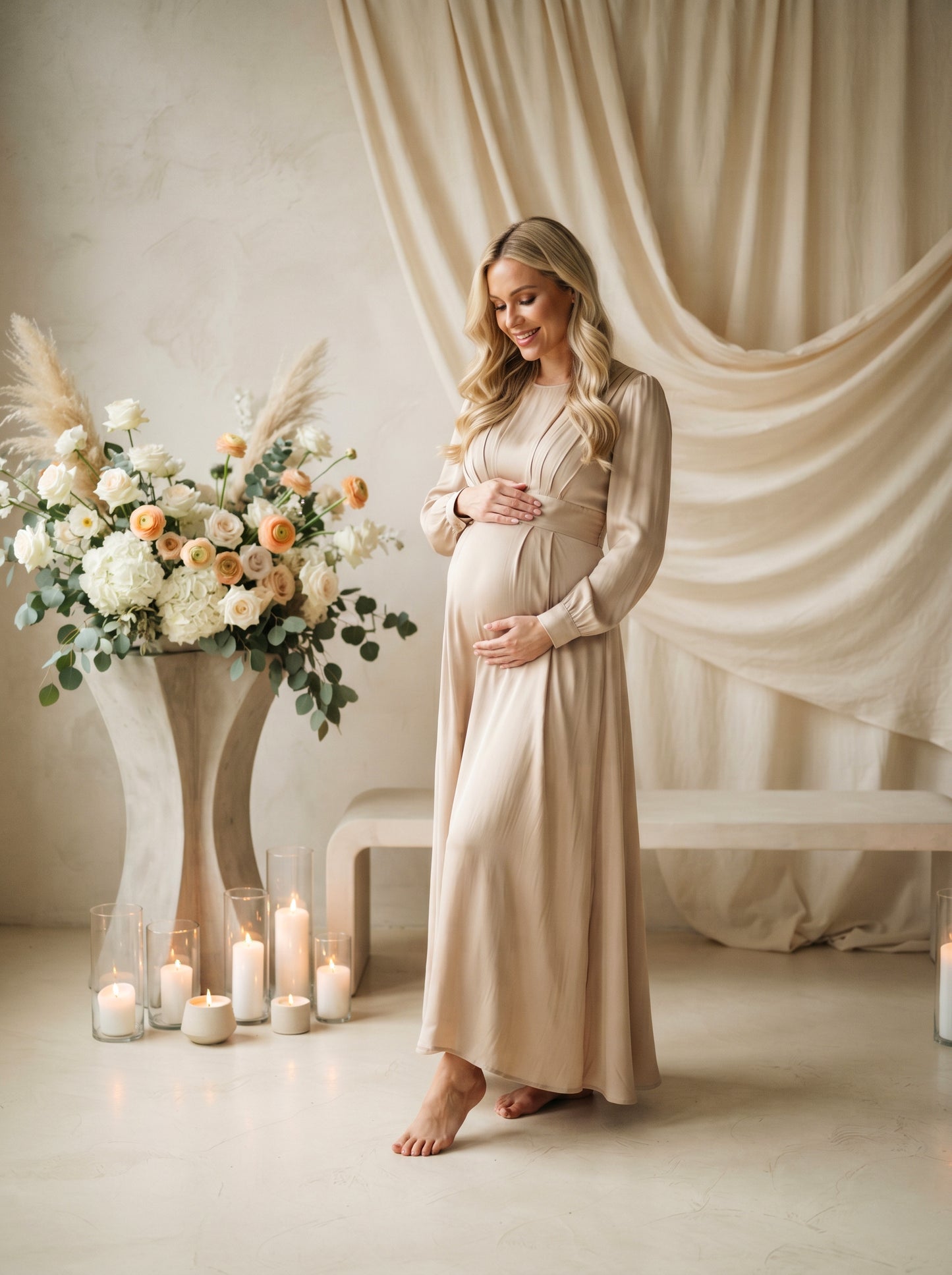 Candle Drapes Digital Backdrop Set