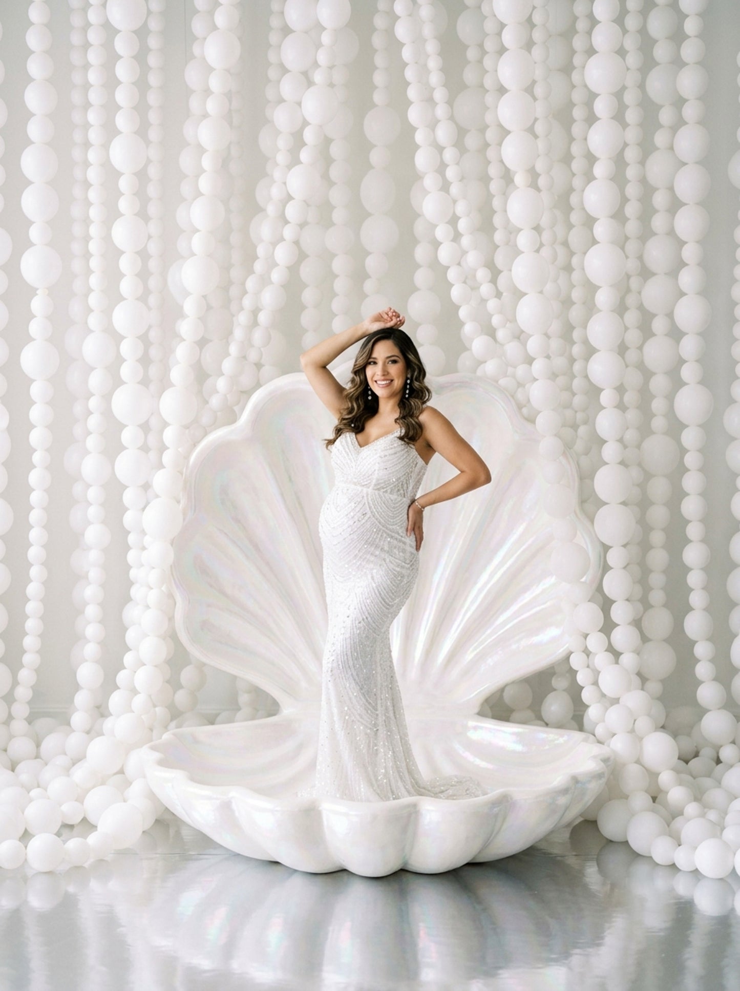 Pearly Shells Digital Backdrop Set