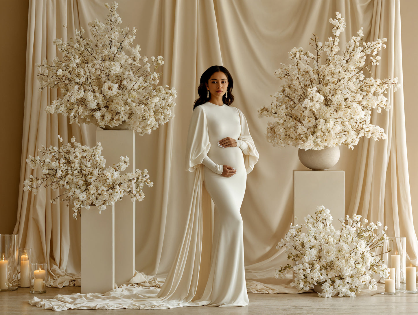 Jade Rose Digital Backdrop Set