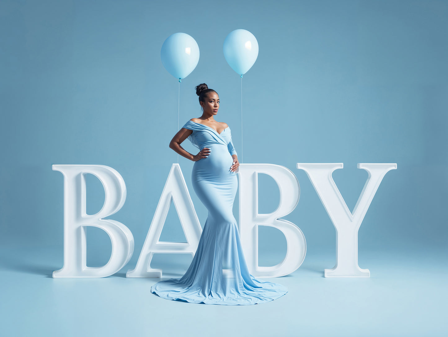 Baby Sign Colors Digital Backdrop Set