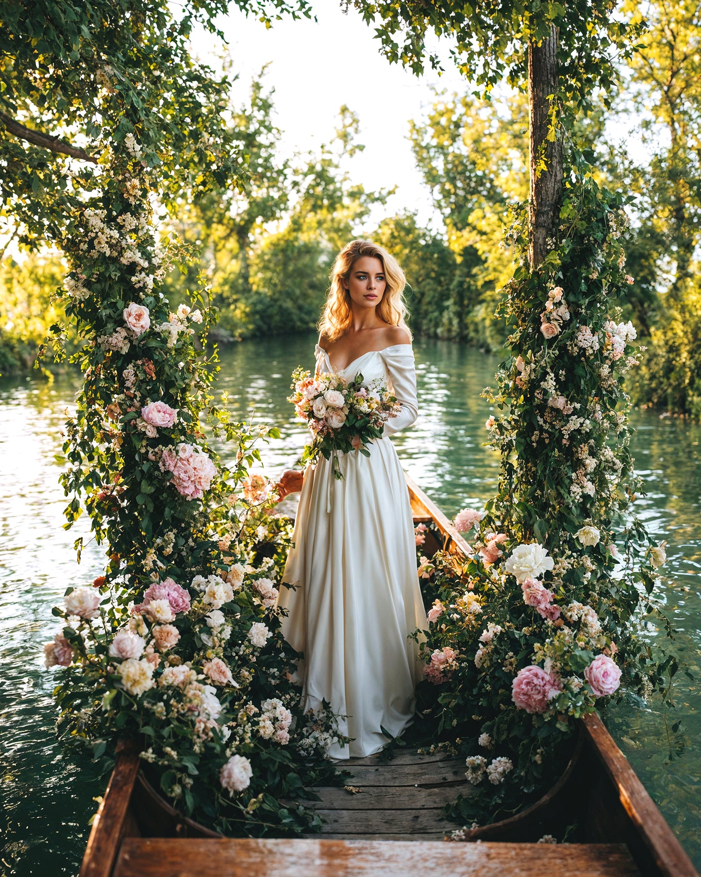 Boat of Roses Digital Backdrop Set