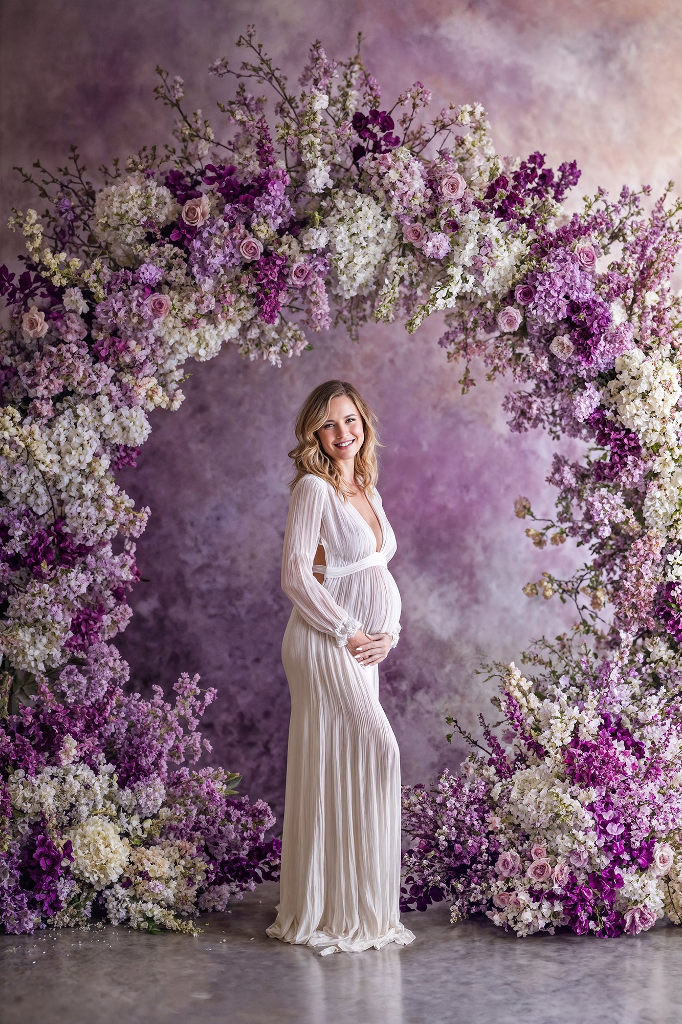 Airy Purple Digital Backdrop Set