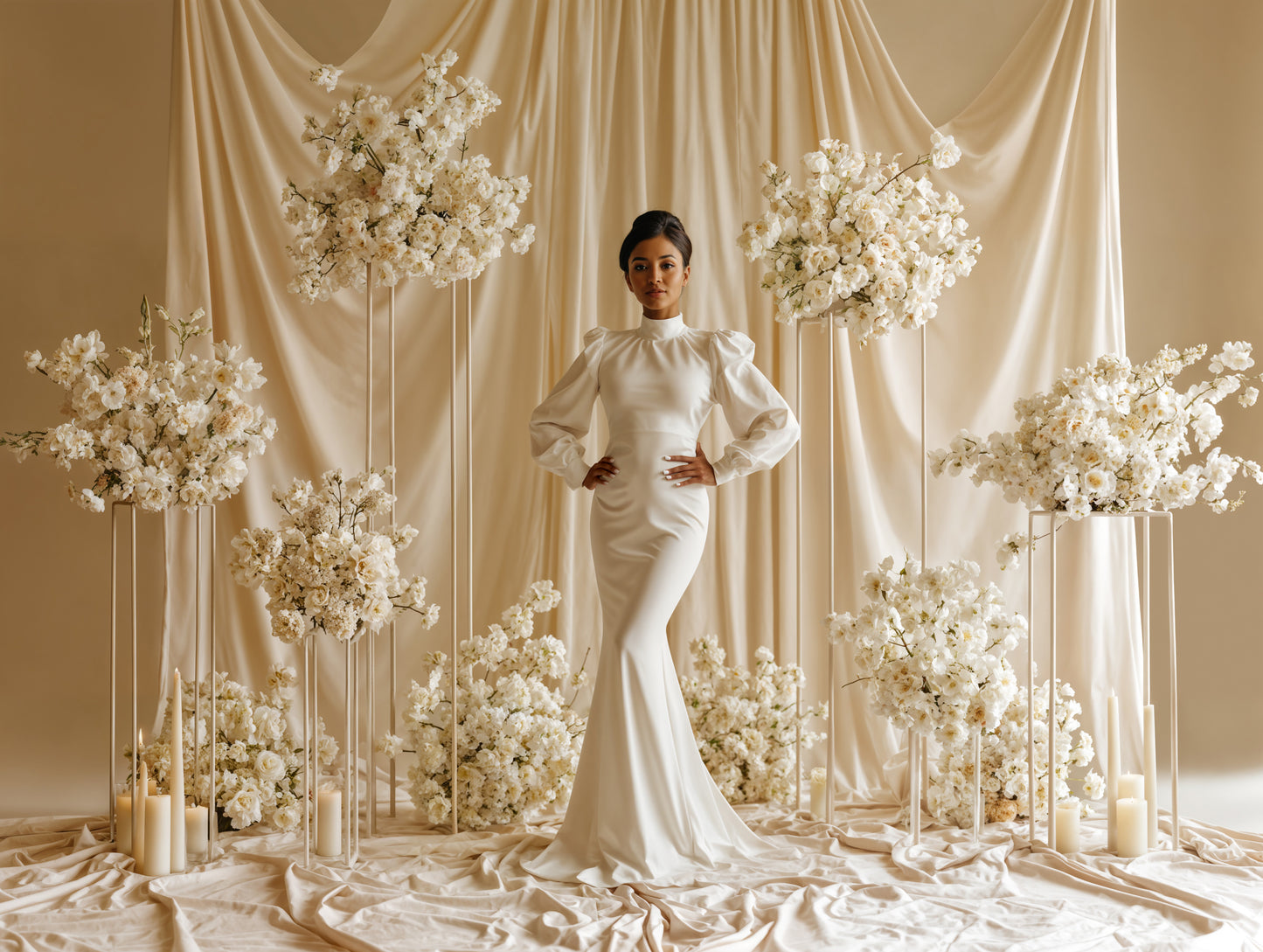 Jade Rose Digital Backdrop Set