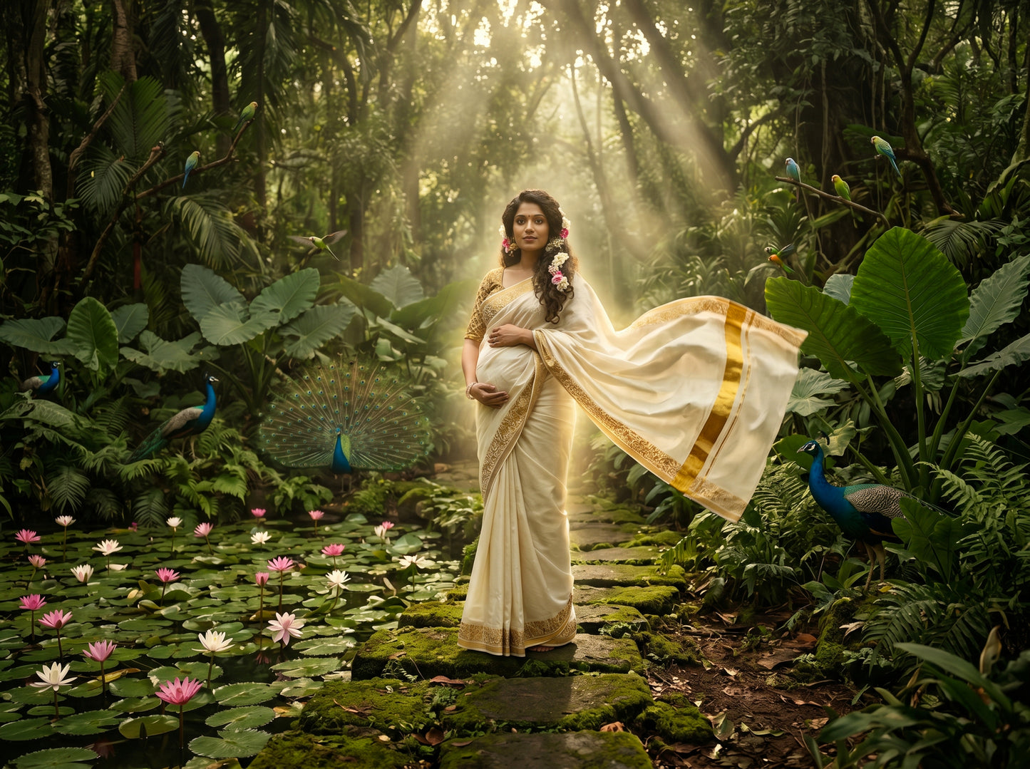 Green Jungle Digital Backdrop Set